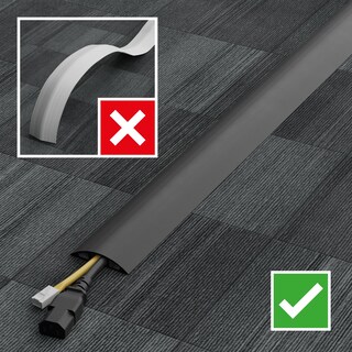 Foto 7 | Protector De Cable De Suelo D-line De 6 Pies, Negro - Venta Internacional.