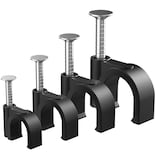 Clips Easytle Black Para Gestión De Cables, 400 Unidades, Color Negro - Venta Internacional.