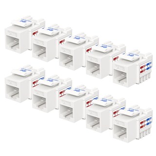 Foto 1 | Keystone Jack Cable Matters Cat6, Paquete De 10 Unidades, Con Certificación Ul, Color Blanco - Venta Internacional.
