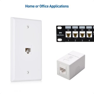Foto 4 | Keystone Jack Cable Matters Cat6, Paquete De 10 Unidades, Con Certificación Ul, Color Blanco - Venta Internacional.