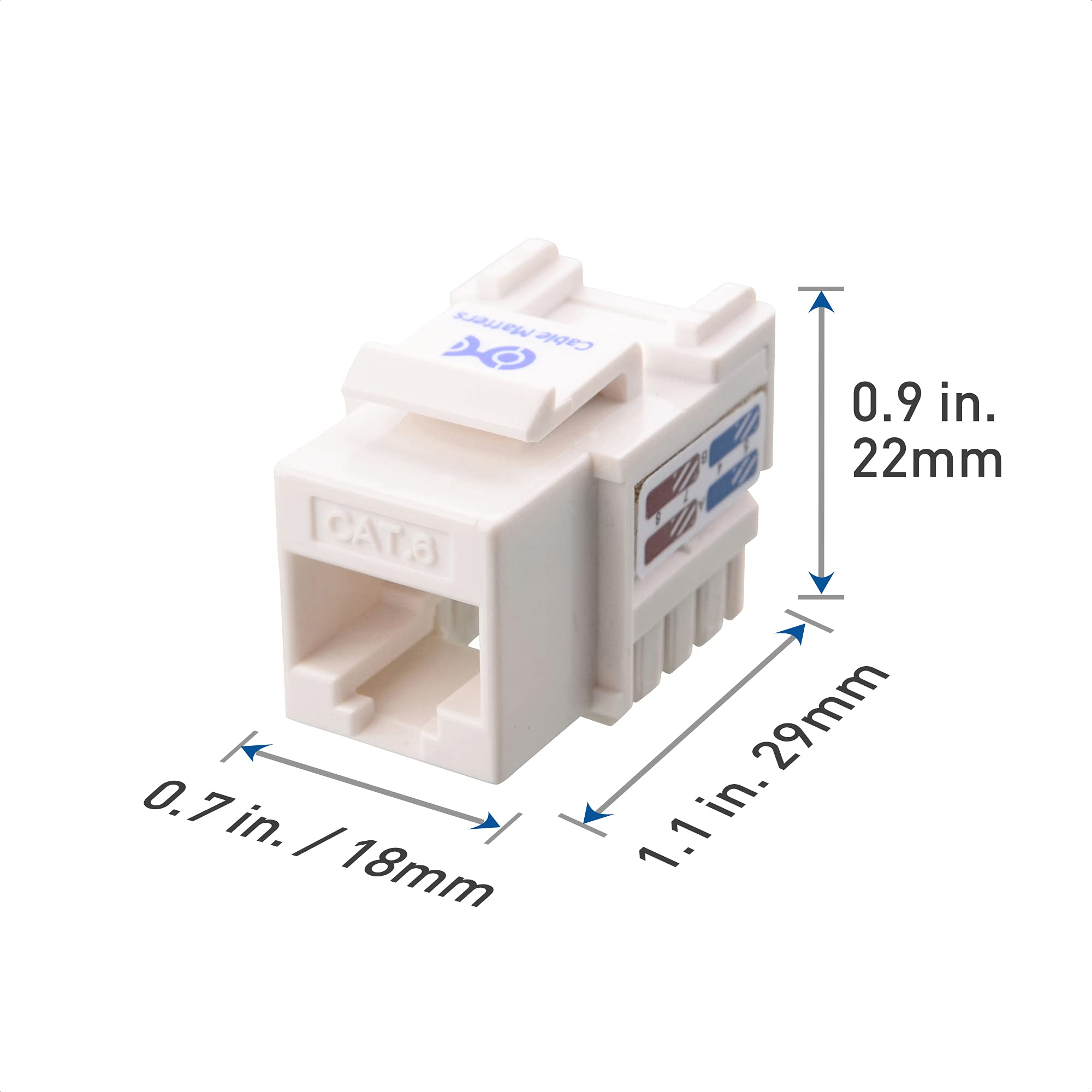 Foto 7 pulgar | Keystone Jack Cable Matters Cat6, Paquete De 10 Unidades, Con Certificación Ul, Color Blanco - Venta Internacional.
