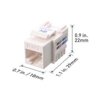 Foto 6 | Keystone Jack Cable Matters Cat6, Paquete De 10 Unidades, Con Certificación Ul, Color Blanco - Venta Internacional.