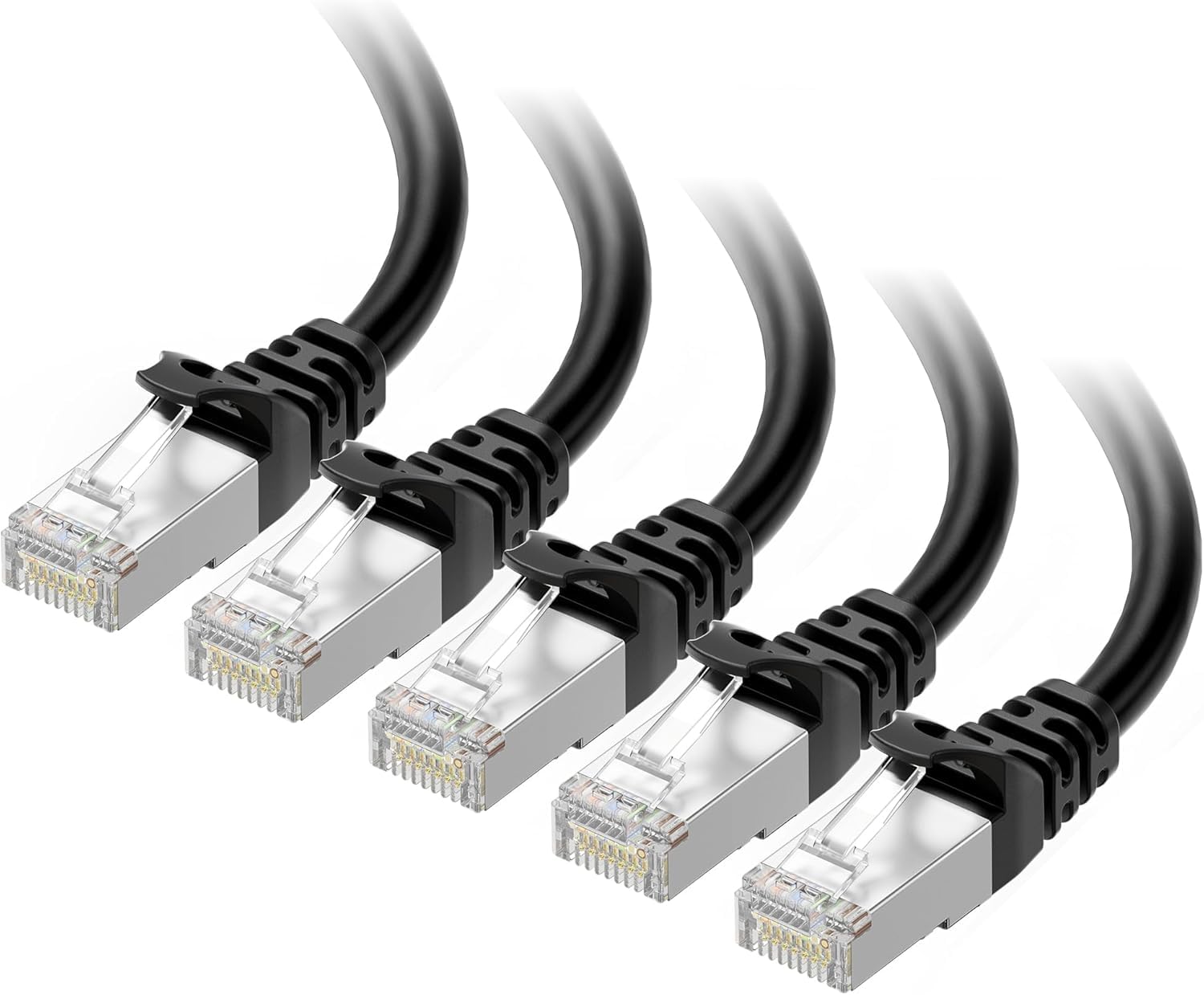 Foto 2 pulgar | Cable Ethernet Matters Cat 6a, 10 Gbps, 1,5 M, Blindado, Paquete De 5 - Venta Internacional.