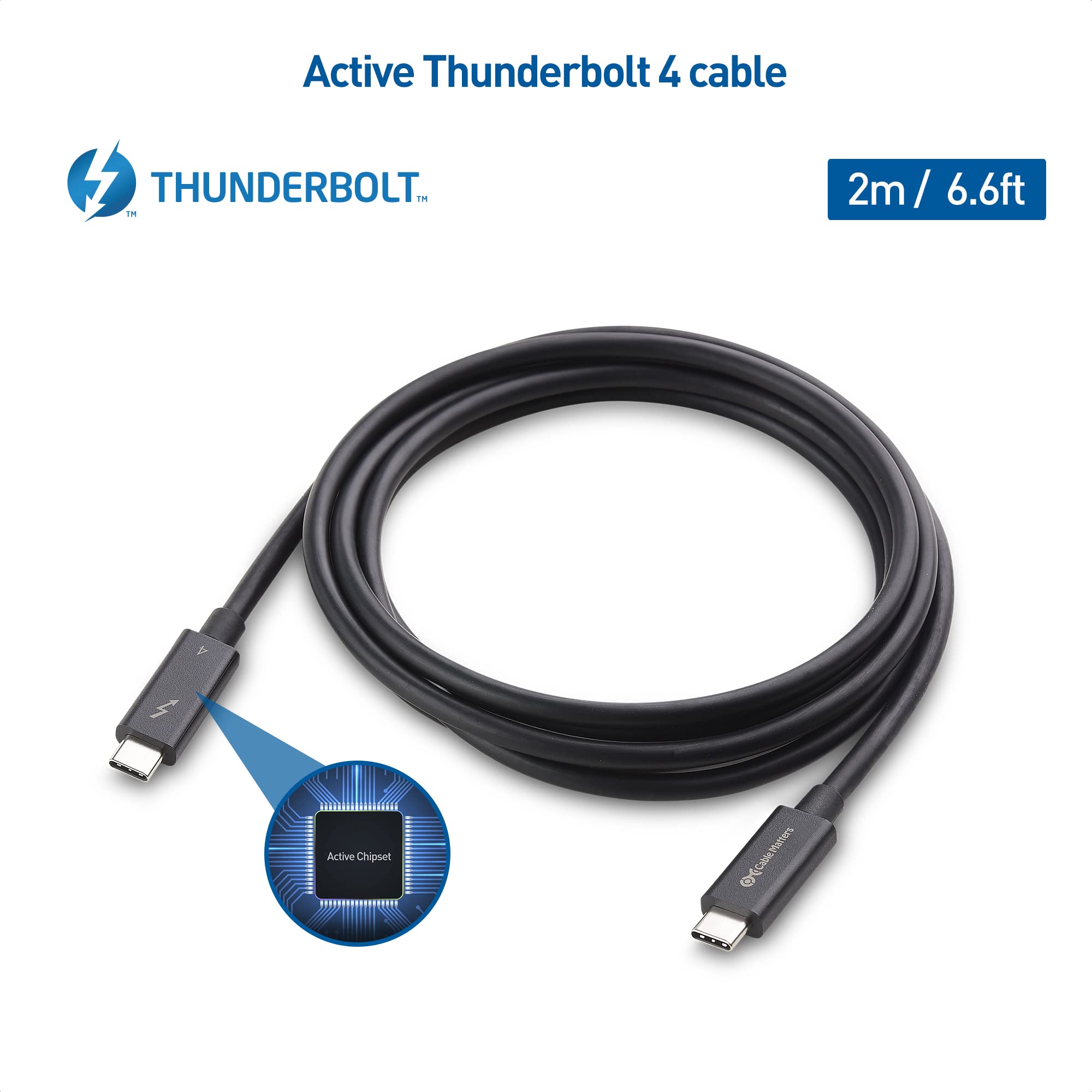 Foto 3 pulgar | Cable Thunderbolt 4 Matters De 40 Gbps, 2 M Con Carga De 100 W - Venta Internacional.