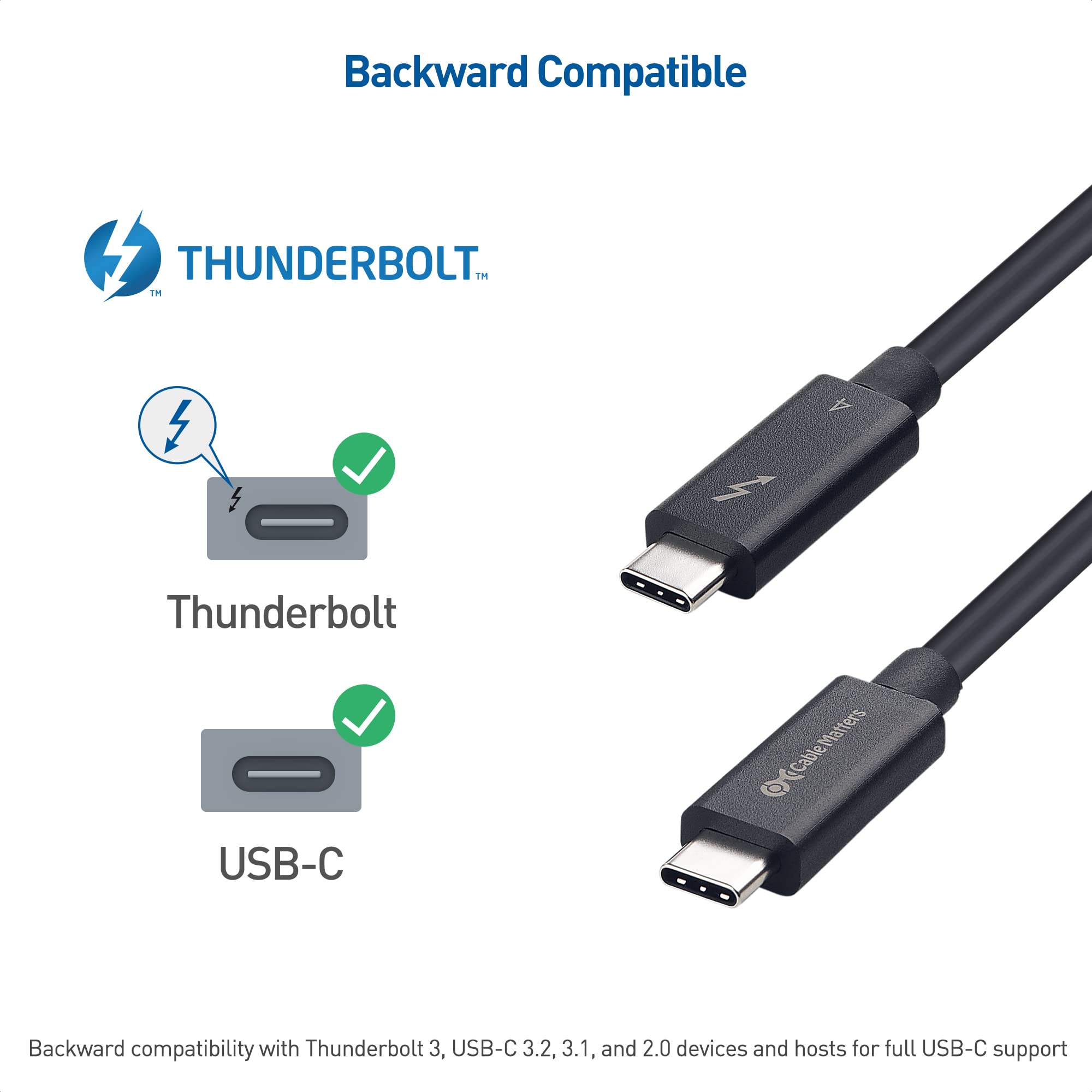 Foto 7 | Cable Thunderbolt 4 Matters De 40 Gbps, 2 M Con Carga De 100 W - Venta Internacional.