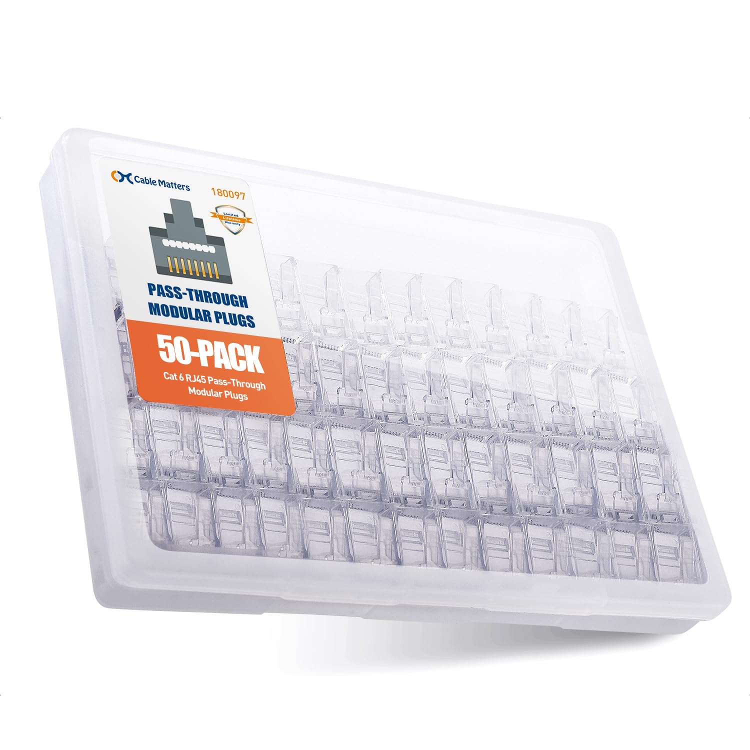 Foto 1 | Conectores Rj45 De Paso Directo Cat 6 De Cable Matters, Paquete De 50 - Venta Internacional.