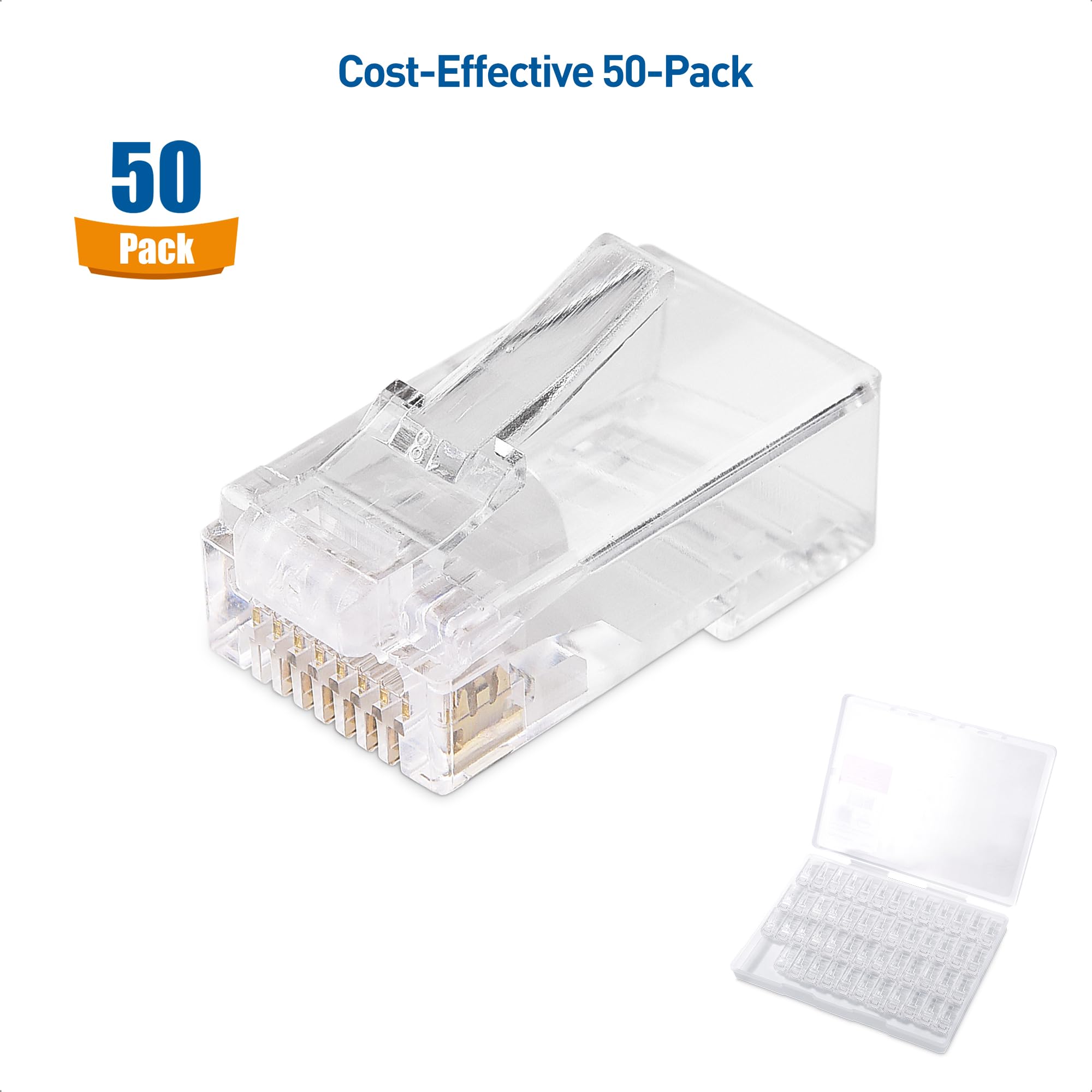Foto 2 | Conectores Rj45 De Paso Directo Cat 6 De Cable Matters, Paquete De 50 - Venta Internacional.