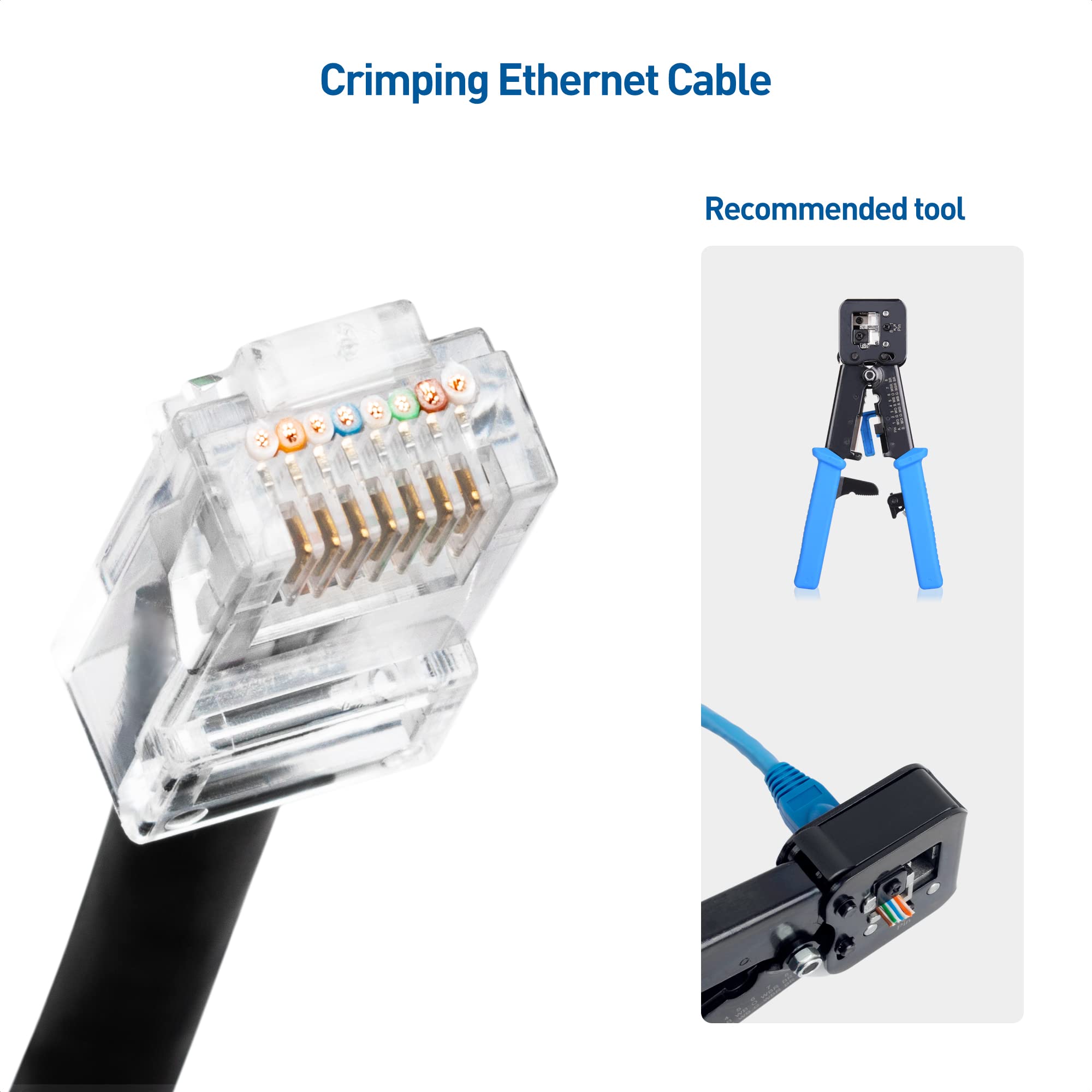 Foto 4 | Conectores Rj45 De Paso Directo Cat 6 De Cable Matters, Paquete De 50 - Venta Internacional.