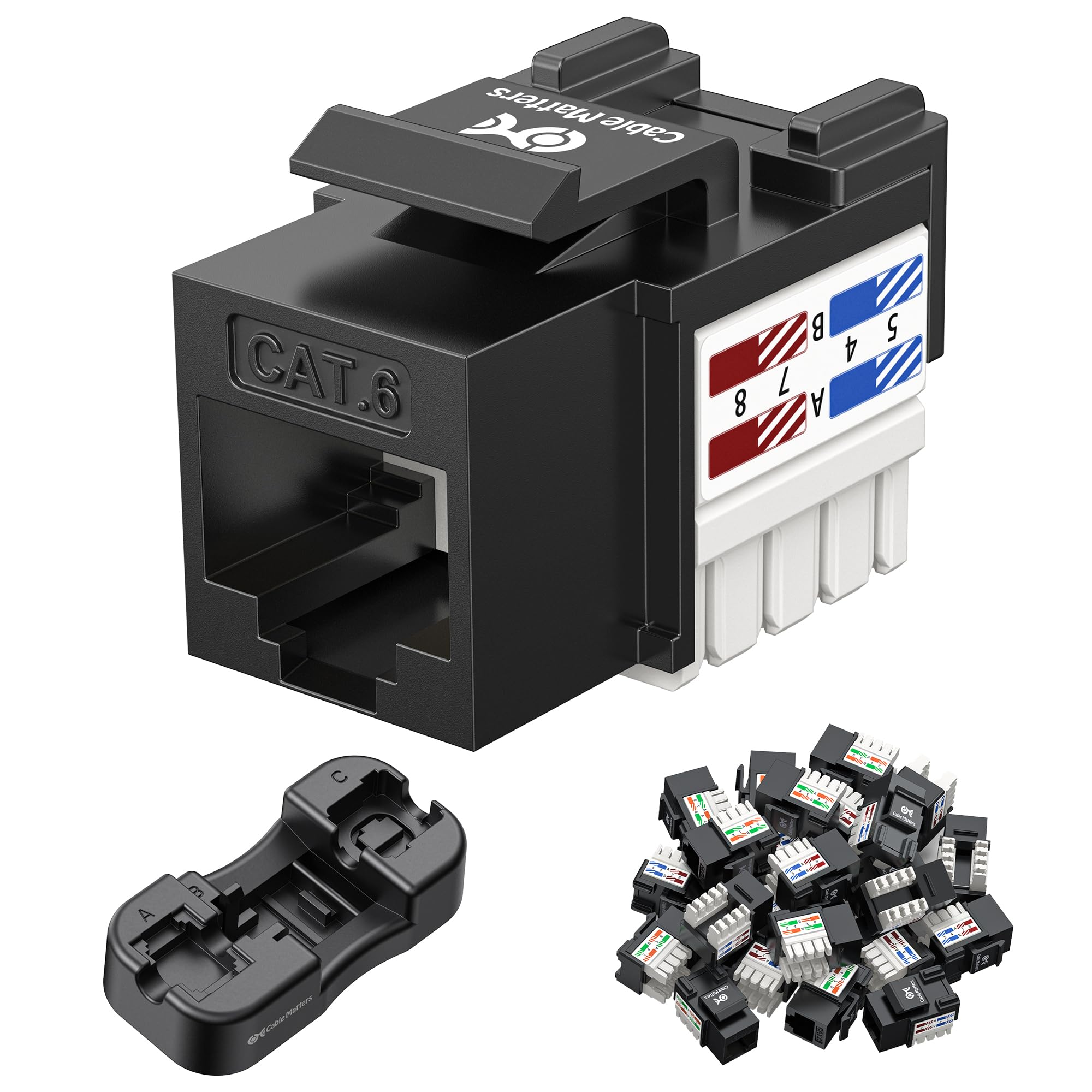 Foto 1 | Cable Keystone Jack Matters Cat6 De 10 Gbps, Paquete De 25 Unidades, Con Certificación Ul - Venta Internacional.