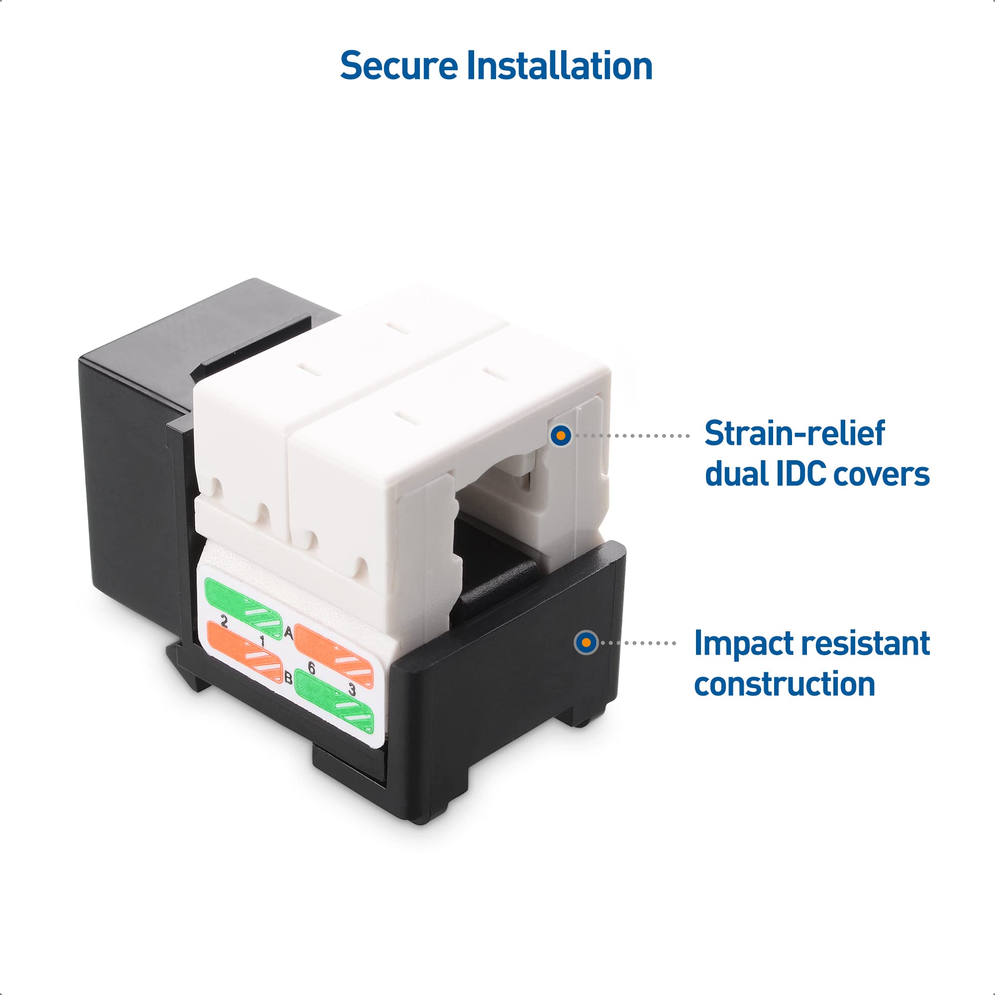 Foto 7 pulgar | Cable Keystone Jack Matters Cat6 De 10 Gbps, Paquete De 25 Unidades, Con Certificación Ul - Venta Internacional.