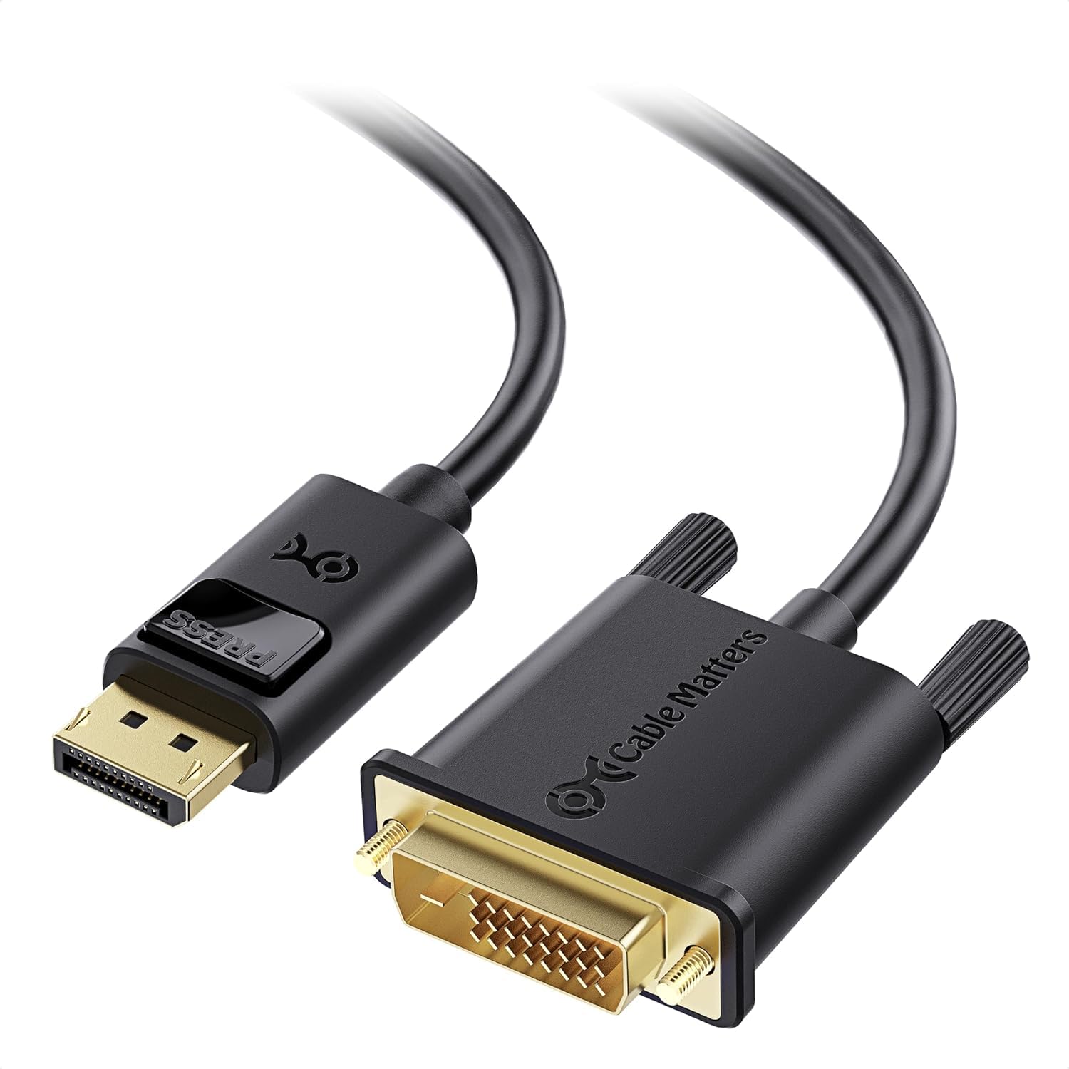 Foto 1 | Cable Matters Displayport A Dvi, Paquete De 2 Unidades, 1,8 M - Venta Internacional.