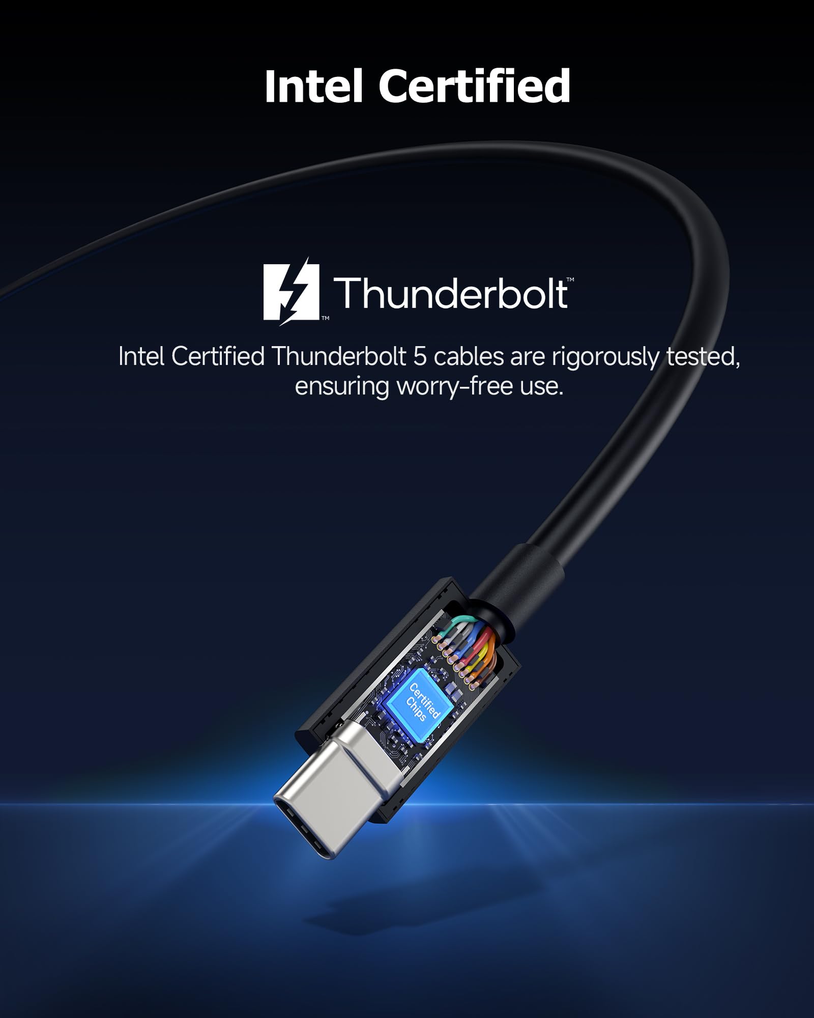 Foto 4 pulgar | Cable Thunderbolt 5 Matters, Certificado Intel, 0,5 M, Negro - Venta Internacional.