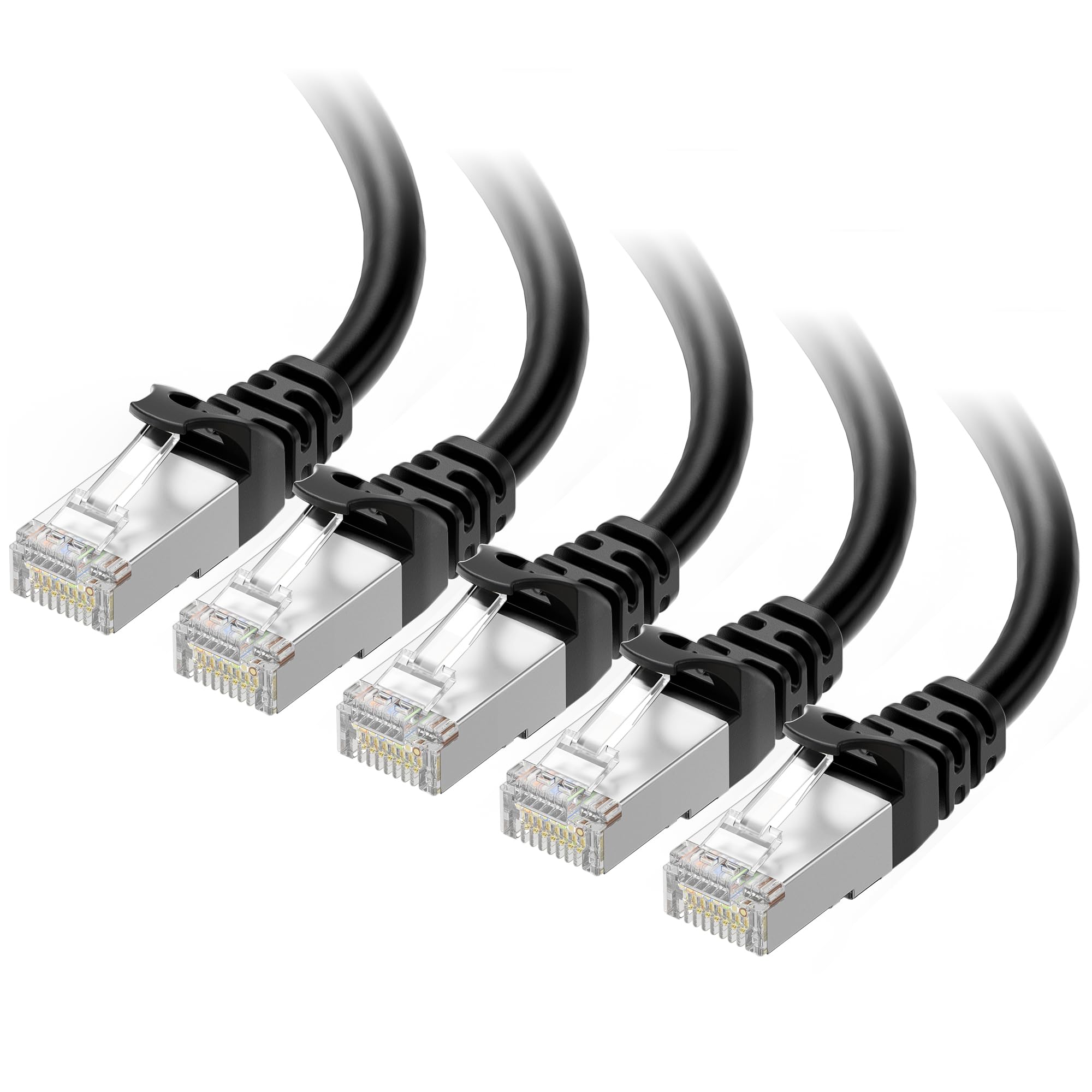 Foto 1 | Cable Ethernet Matters Cat 6a De 10 Gbps, 5 Unidades, 3 M, Negro - Venta Internacional.