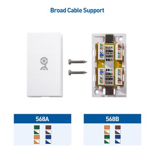 Foto 4 | Caja De Conexiones Cable Matters Cat 6 Splice, Color Blanco, Paquete De 5 - Venta Internacional.
