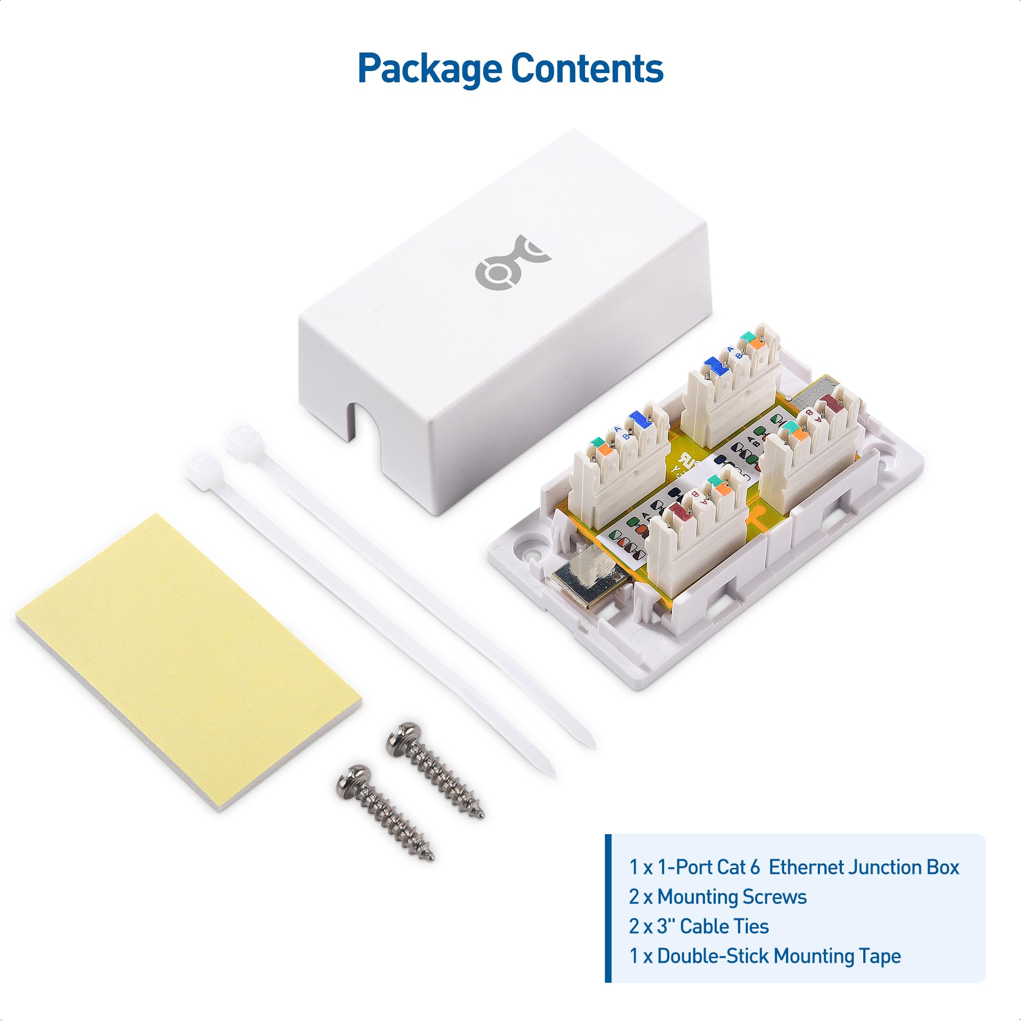 Foto 6 | Caja De Conexiones Cable Matters Cat 6 Splice, Color Blanco, Paquete De 5 - Venta Internacional.
