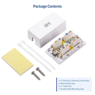 Foto 6 | Caja De Conexiones Cable Matters Cat 6 Splice, Color Blanco, Paquete De 5 - Venta Internacional.