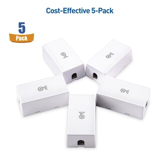 Foto 7 | Caja De Conexiones Cable Matters Cat 6 Splice, Color Blanco, Paquete De 5 - Venta Internacional.
