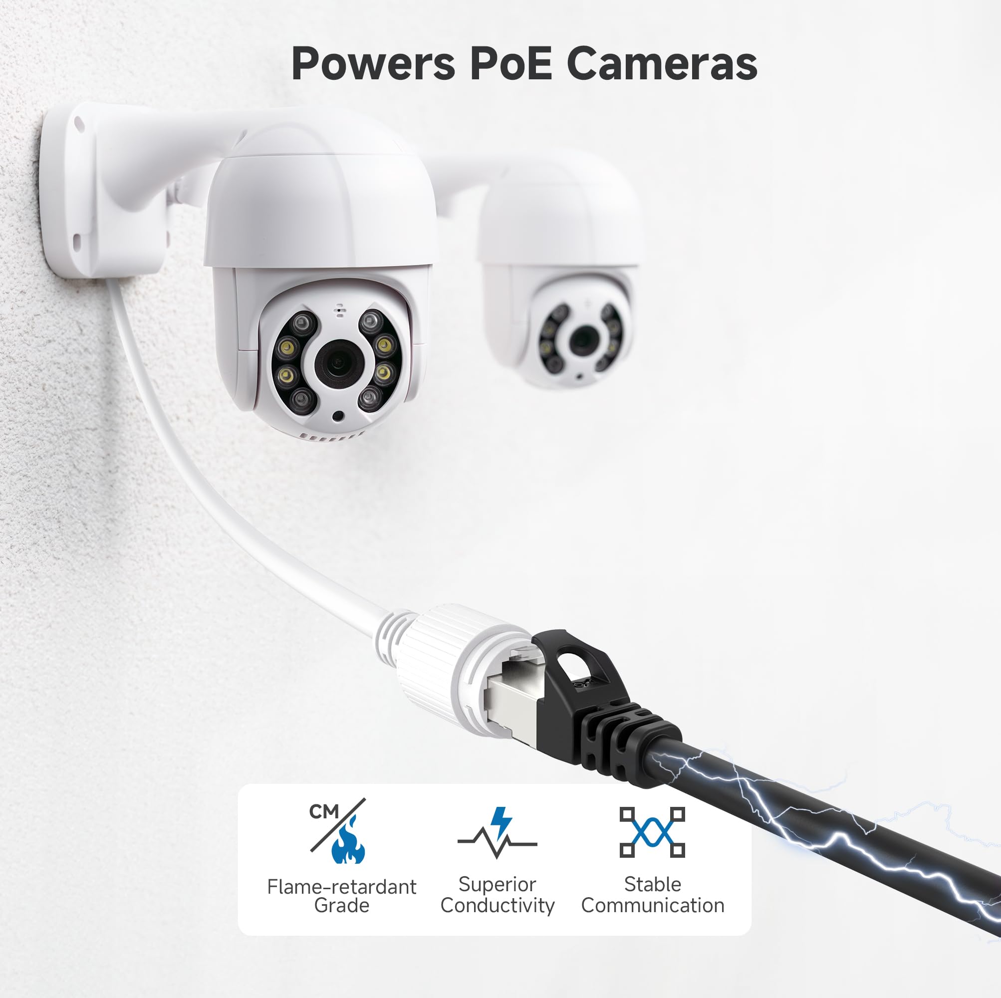 Foto 7 | Cable Ethernet Matters Cat 6a, 10 Gbps, 60 M, Blindado, Negro - Venta Internacional.