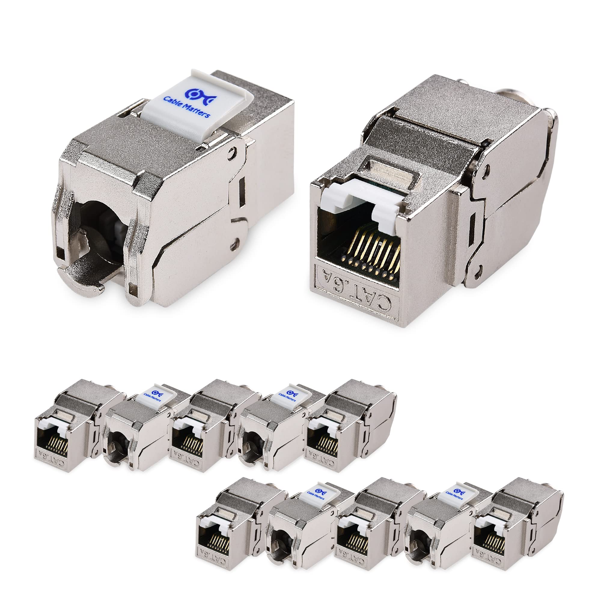 Foto 1 | Keystone Jack Cable Matters, Certificado Ul, 10 Gbps, Cat6a/cat6, Paquete De 12 - Venta Internacional.