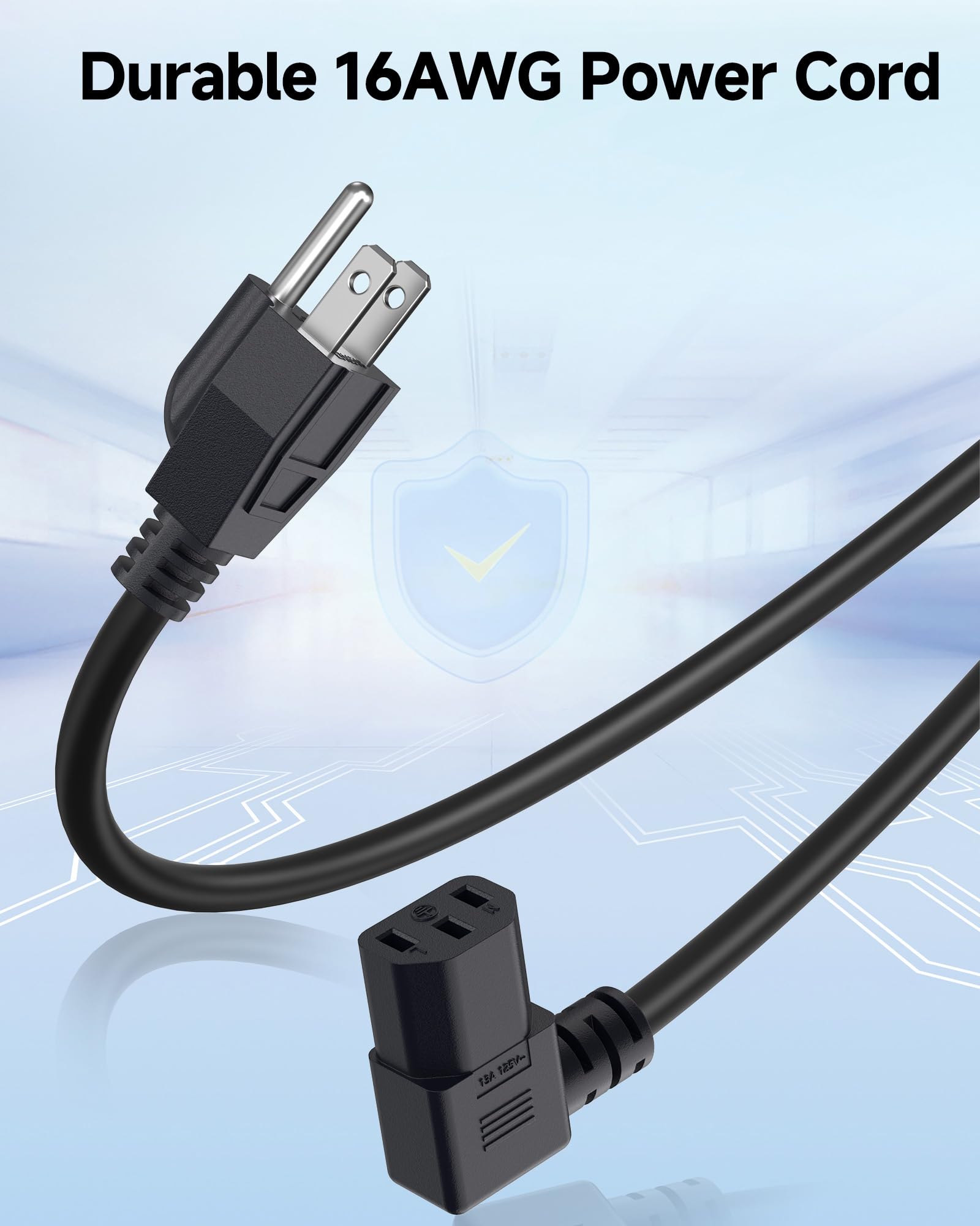 Foto 4 pulgar | Cable Matters Cable Matters 16 Awg, 90° 2 Piezas - Venta Internacional.