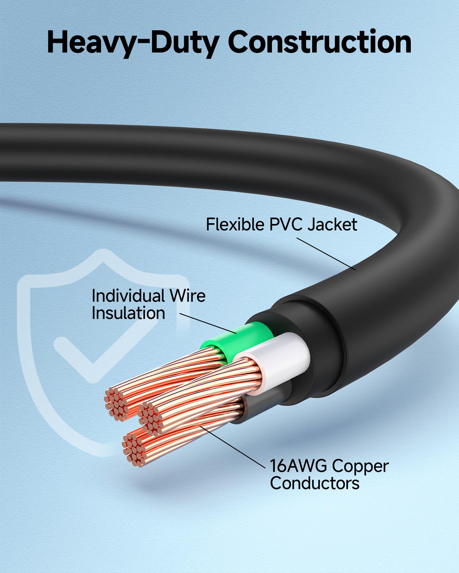 Foto 5 pulgar | Cable Matters Cable Matters 16 Awg, 90° 2 Piezas - Venta Internacional.