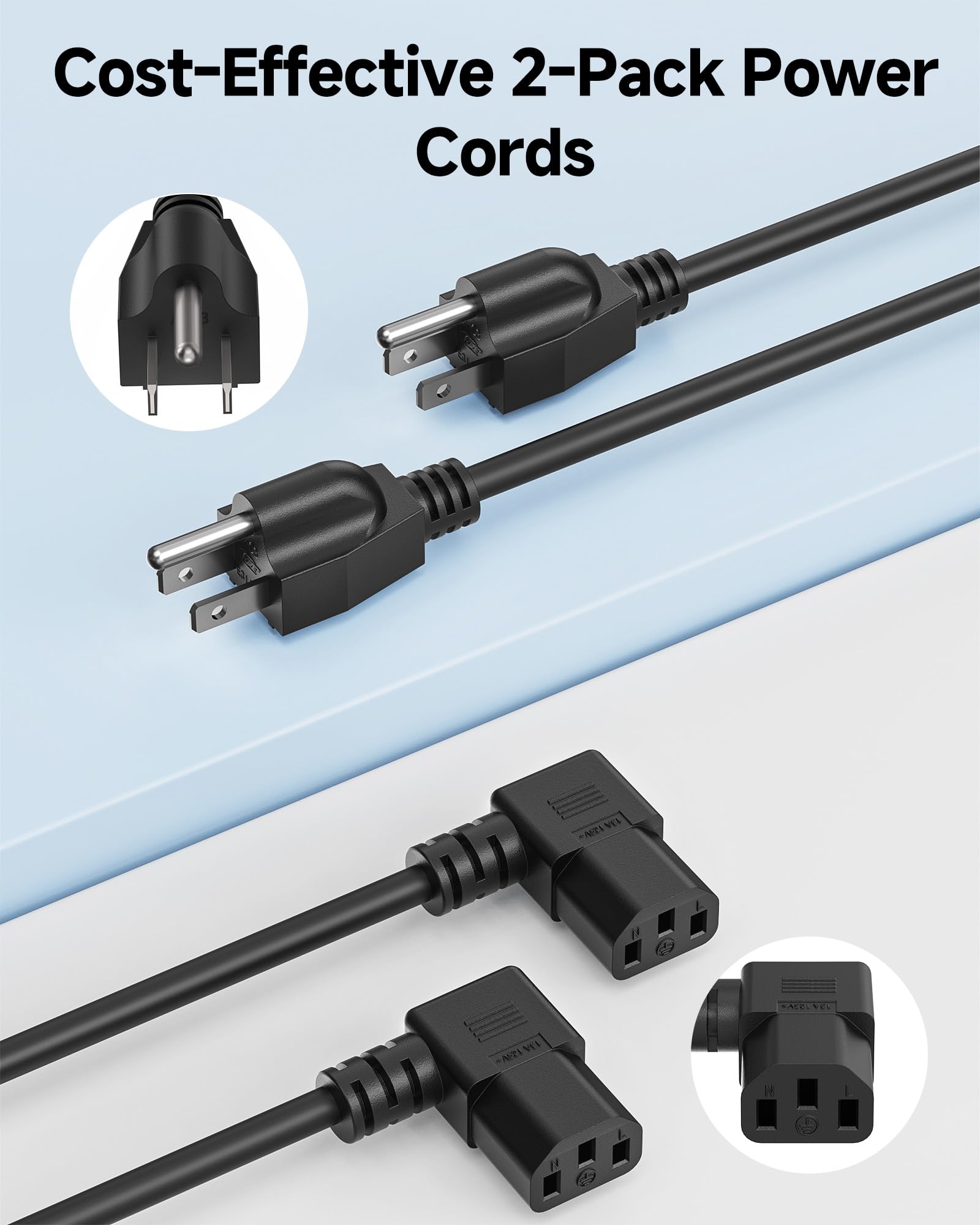 Foto 7 pulgar | Cable Matters Cable Matters 16 Awg, 90° 2 Piezas - Venta Internacional.