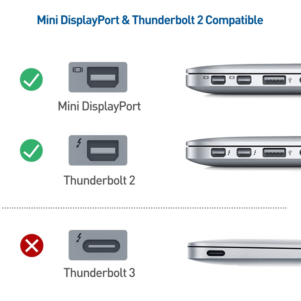 Foto 5 pulgar | Adaptador Cable Matters De Mini Displayport A Displayport 1.4 De 8k, Paquete De 2 Unidades - Venta Internacional.
