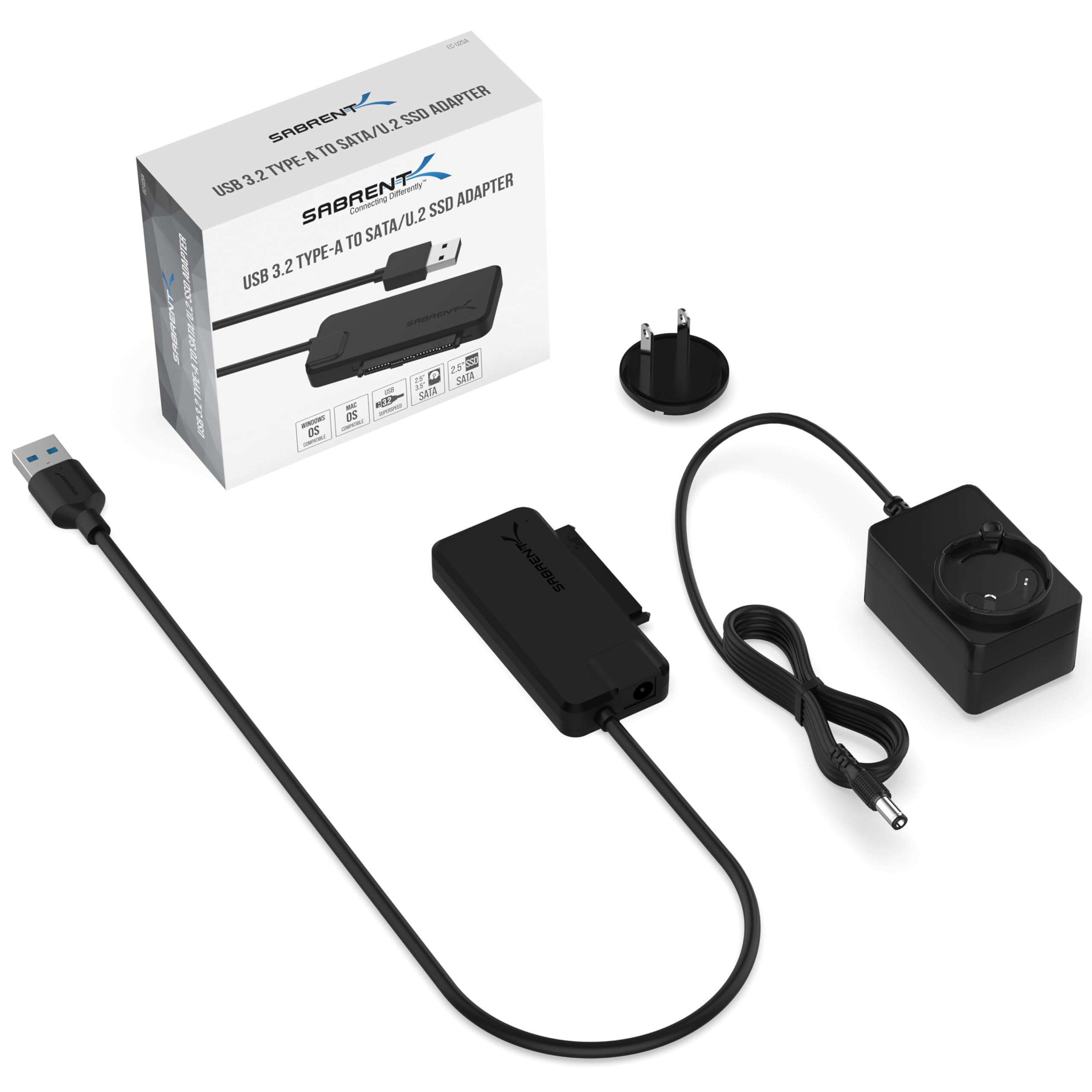 Foto 8 pulgar | Cable Adaptador Sabrent Usb 3.2 Tipo A A Ssd Sata/u.2 Con Alimentación - Venta Internacional.