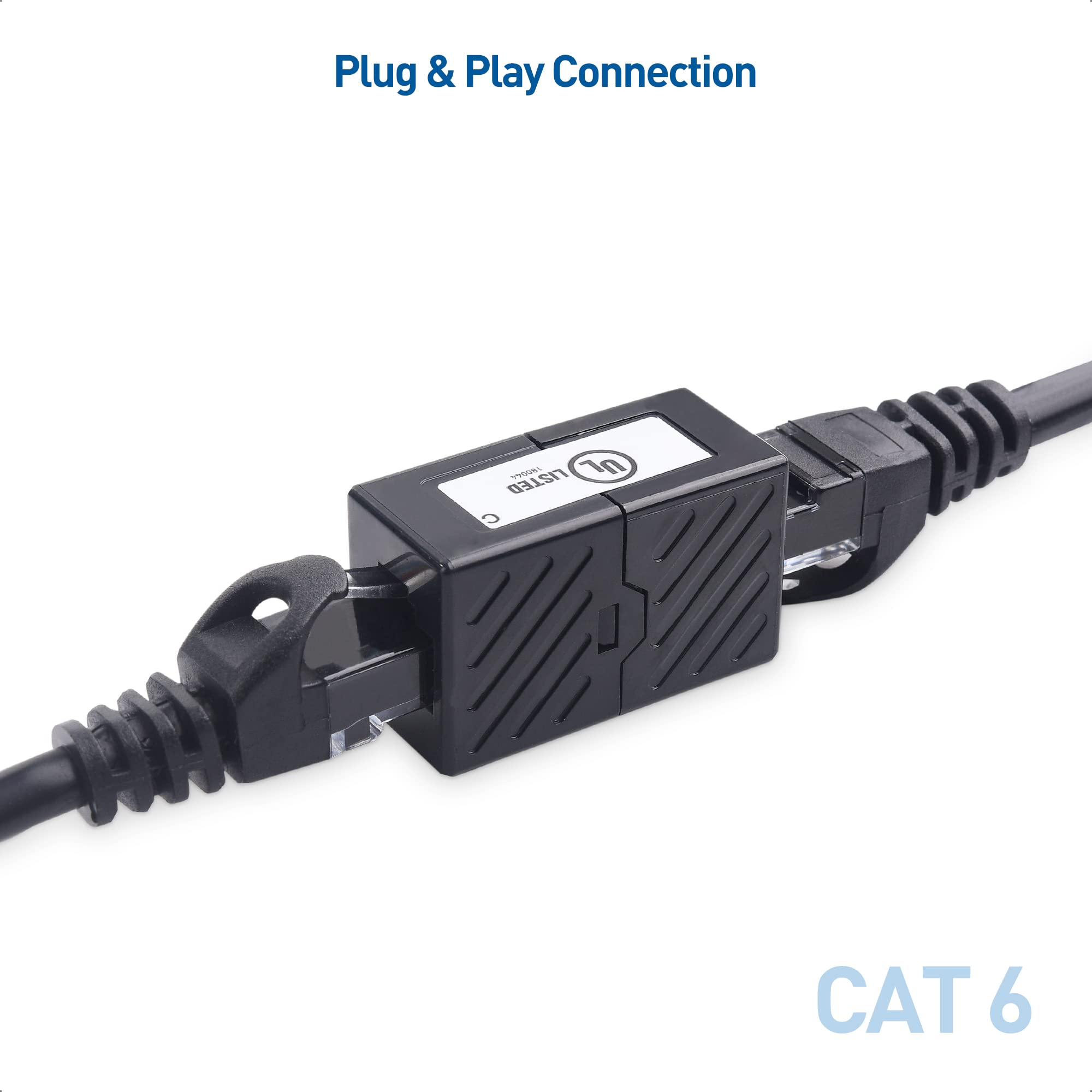 Foto 4 pulgar | Cable Acoplador Ethernet Matters Cat 6, Paquete De 10 Unidades, Color Negro, Certificado Ul - Venta Internacional.