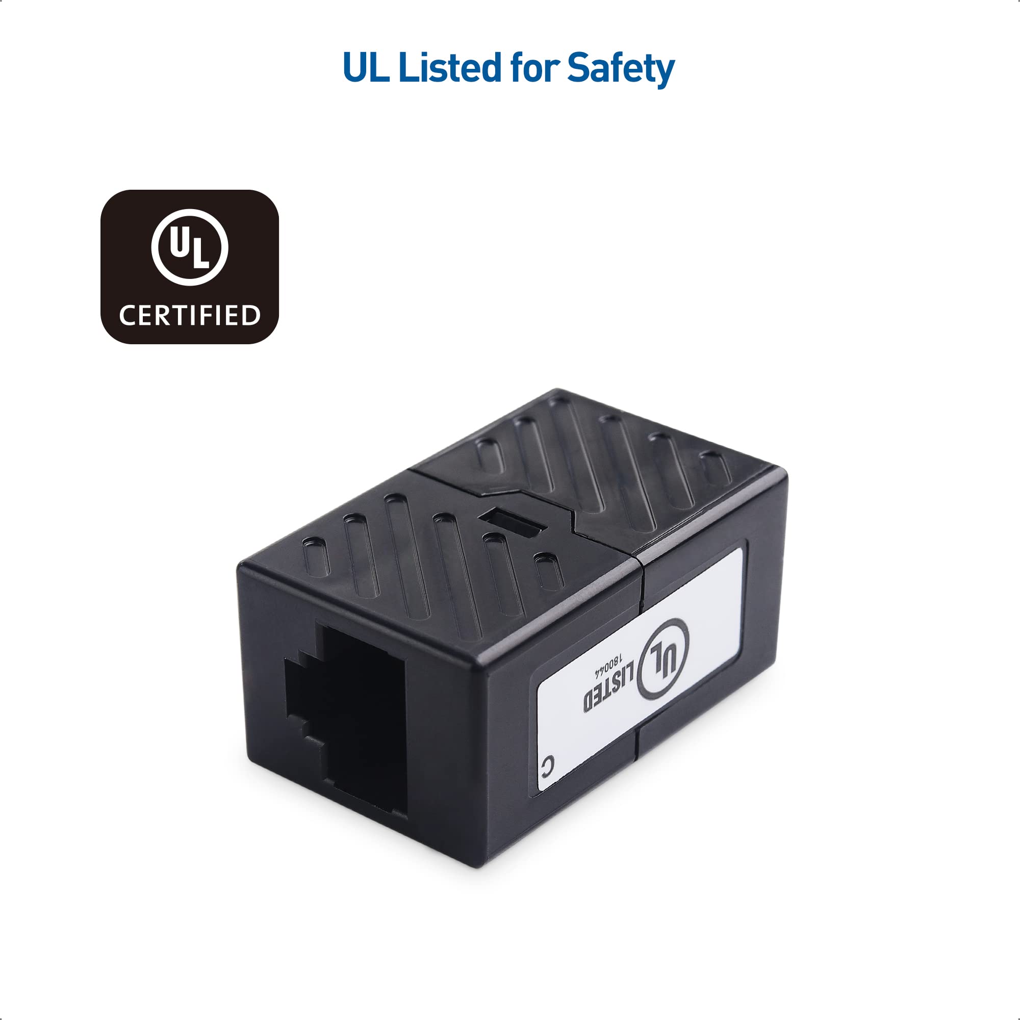 Foto 6 | Cable Acoplador Ethernet Matters Cat 6, Paquete De 10 Unidades, Color Negro, Certificado Ul - Venta Internacional.