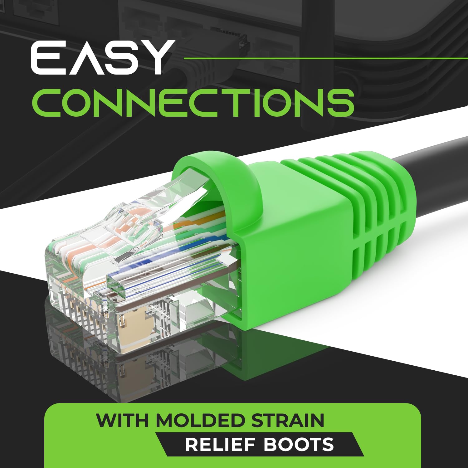 Foto 6 | Cable De Conexión Ethernet Gearit Rj45 Cat-6, 10 Gbps, 500 Pies, Negro - Venta Internacional.