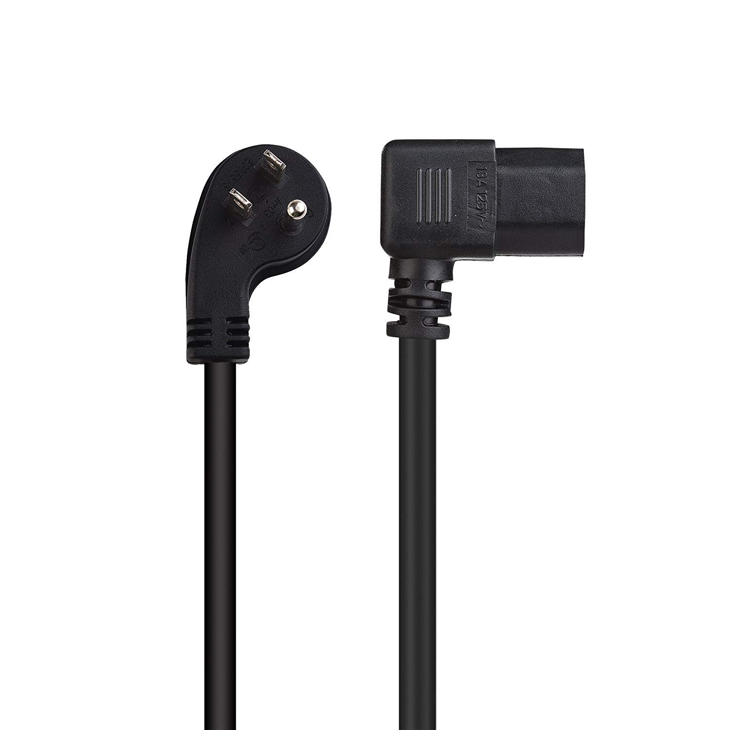 Foto 4 | Cable De Alimentación Cable Matters, Perfil Bajo, Ángulo Recto, 16 Awg, 6 Pies - Venta Internacional.