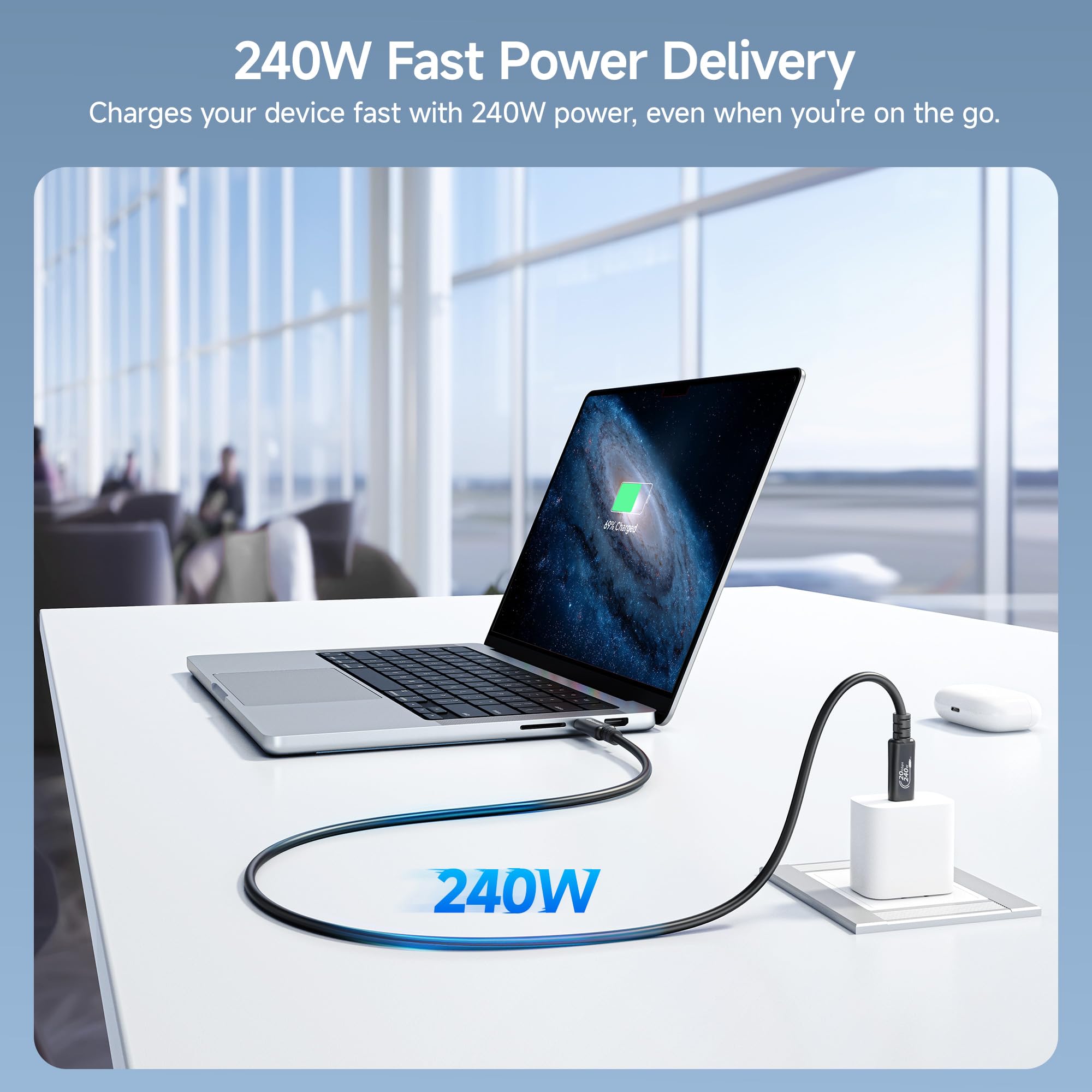 Foto 6 pulgar | Cable Usb4 Matters Usb 4 De 20 Gbps, Usb 4, 2 M, Thunderbolt 4 - Venta Internacional.