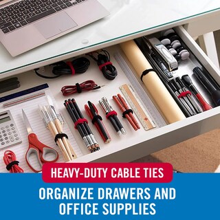 Foto 5 | Bridas Para Cables Marca Velcro, Resistentes, Reutilizables, 60 Unidades, 20 Cm, Negras - Venta Internacional.
