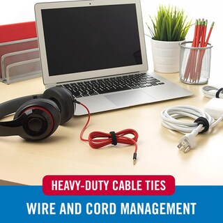 Foto 7 | Bridas Para Cables Marca Velcro, Resistentes, Reutilizables, 60 Unidades, 20 Cm, Negras - Venta Internacional.