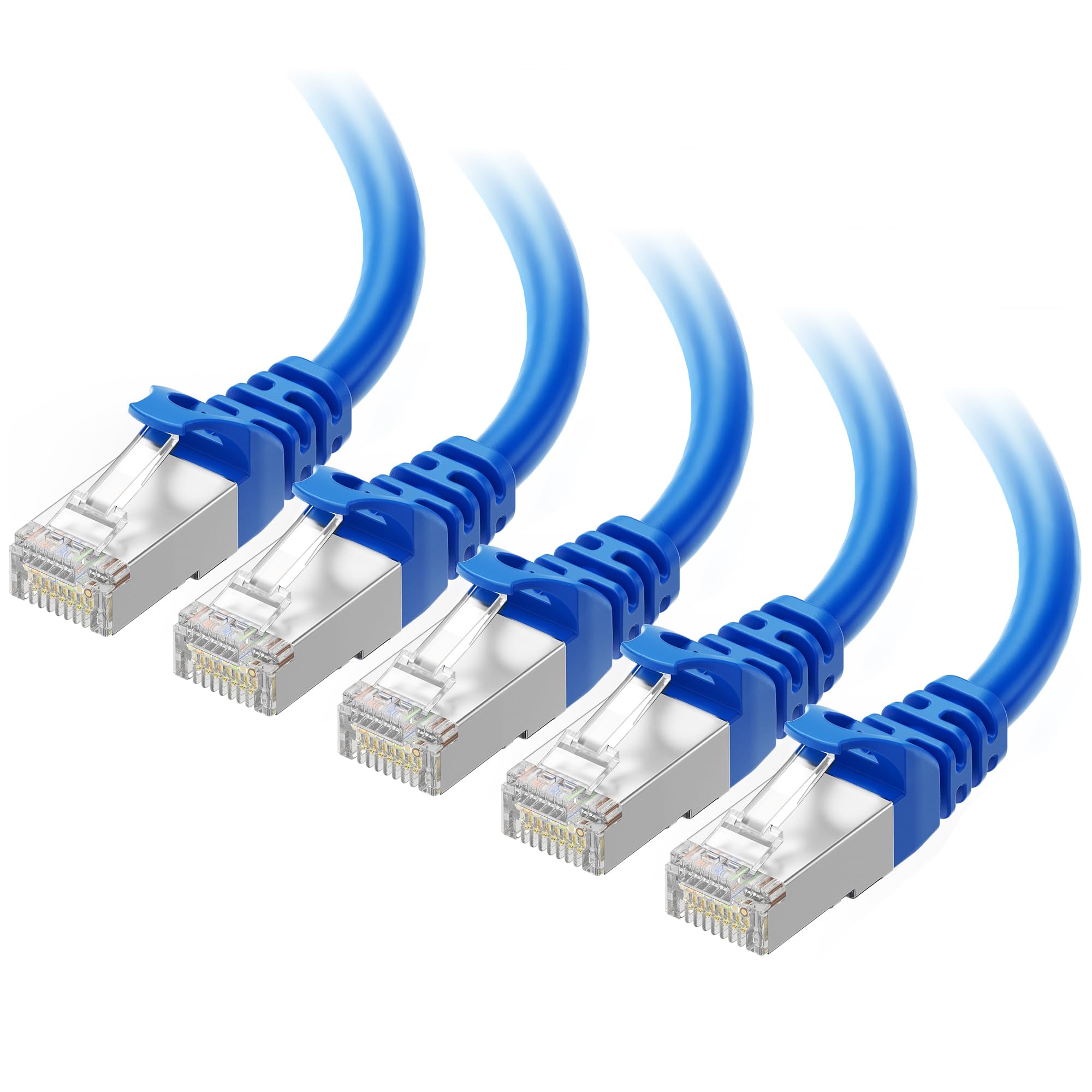 Foto 2 pulgar | Cable Ethernet Matters Cat 6a De 10 Gbps, 3 Pies, Azul, Paquete De 5 - Venta Internacional.