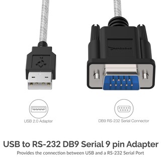 Foto 2 | Adaptador Usb A Rs-232 Db9 Serial De 9 Pines Sabrent Sbt-usc1k - Venta Internacional.