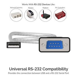 Foto 3 | Adaptador Usb A Rs-232 Db9 Serial De 9 Pines Sabrent Sbt-usc1k - Venta Internacional.