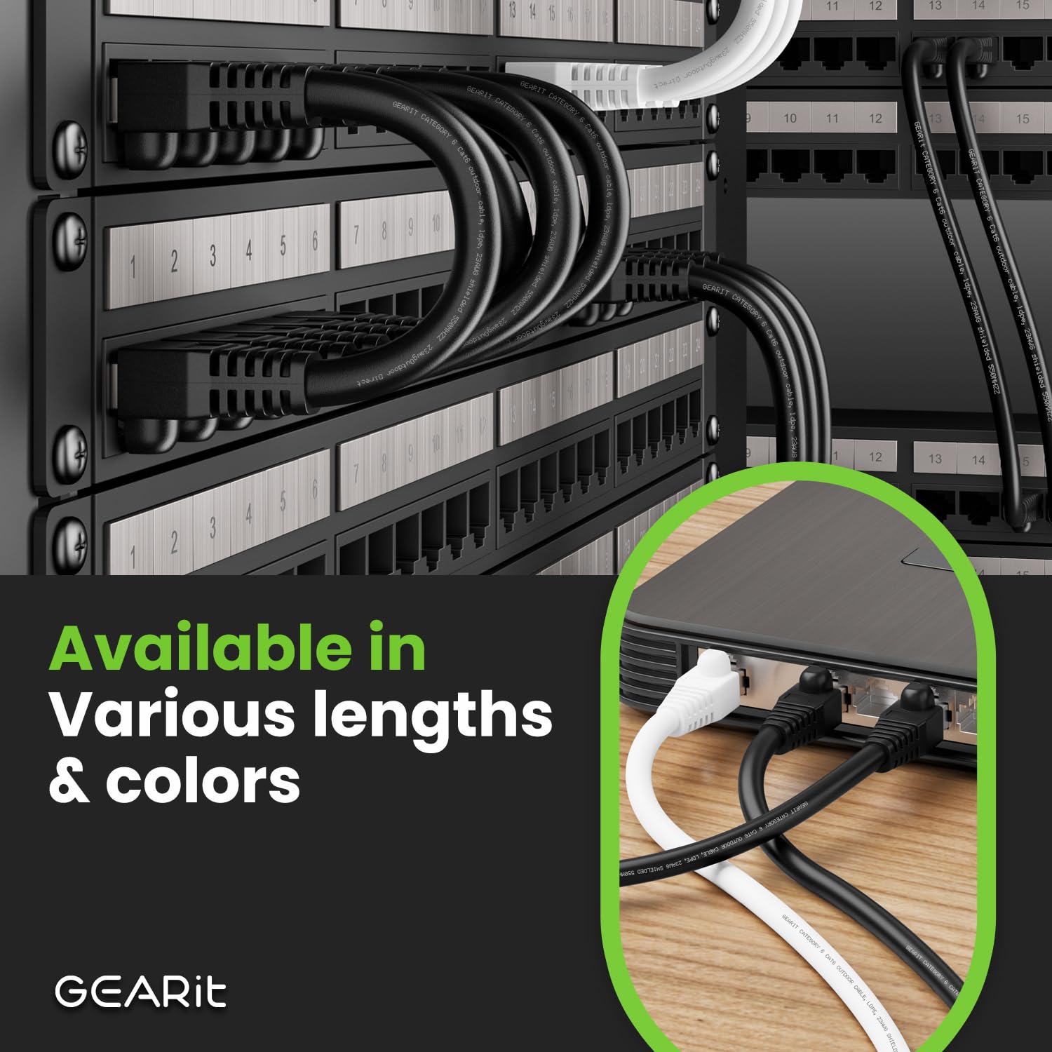 Foto 7 pulgar | Cable Ethernet Gearit Cat6 Outdoor, 150 Pies, 23 Awg, Cobre Puro - Venta Internacional.