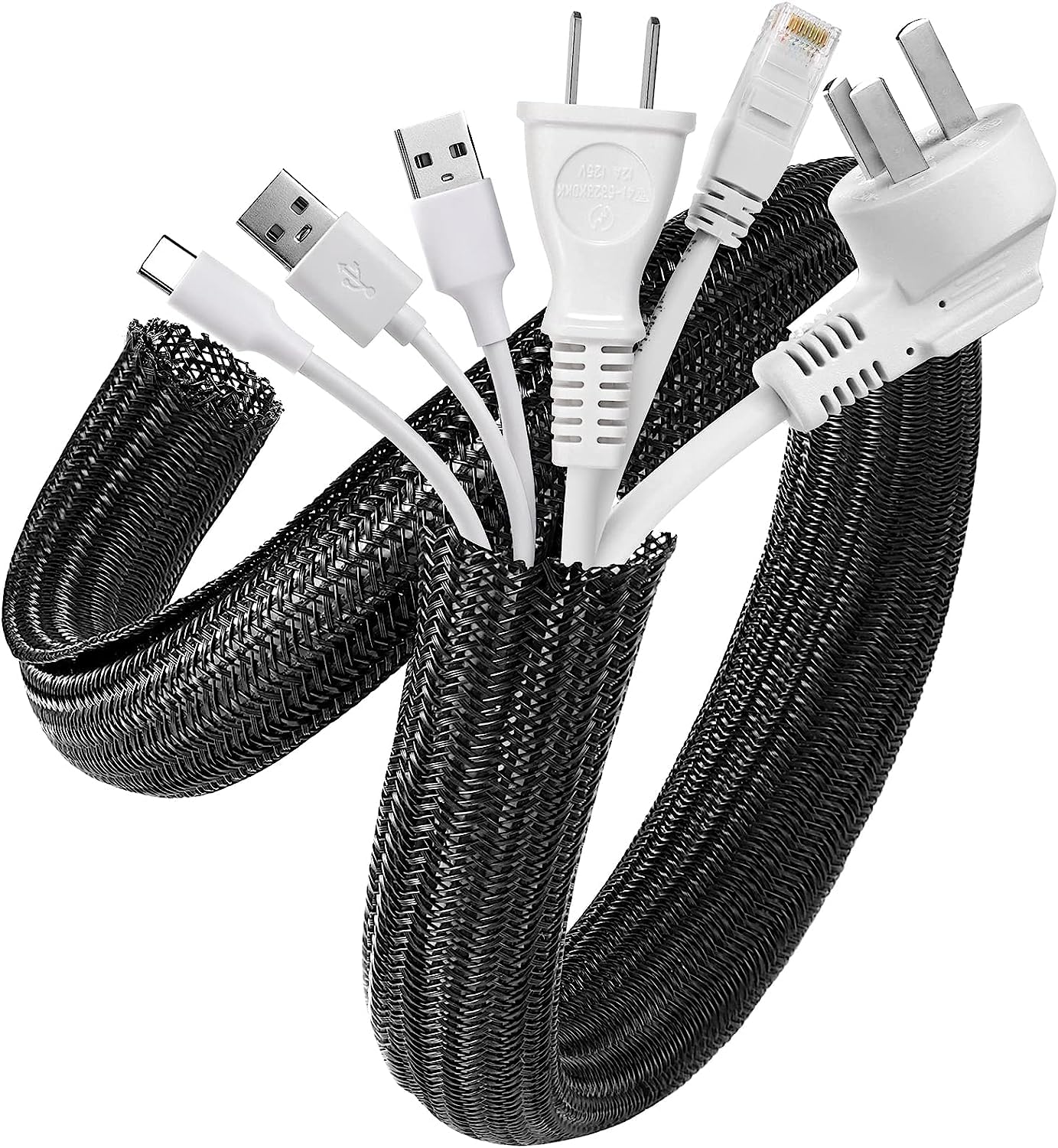 Funda Para Cables Agptek, Organizador De Cables, Gestión De Cables, 2 M - Venta Internacional.