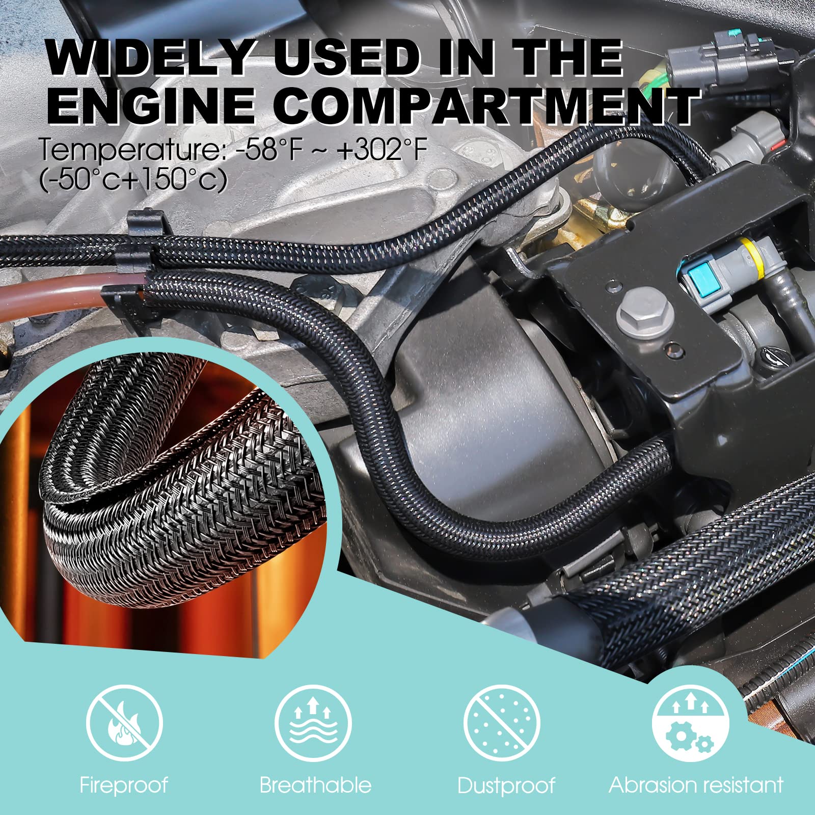 Foto 4 pulgar | Funda Para Cables Agptek, Organizador De Cables, Gestión De Cables, 2 M - Venta Internacional.