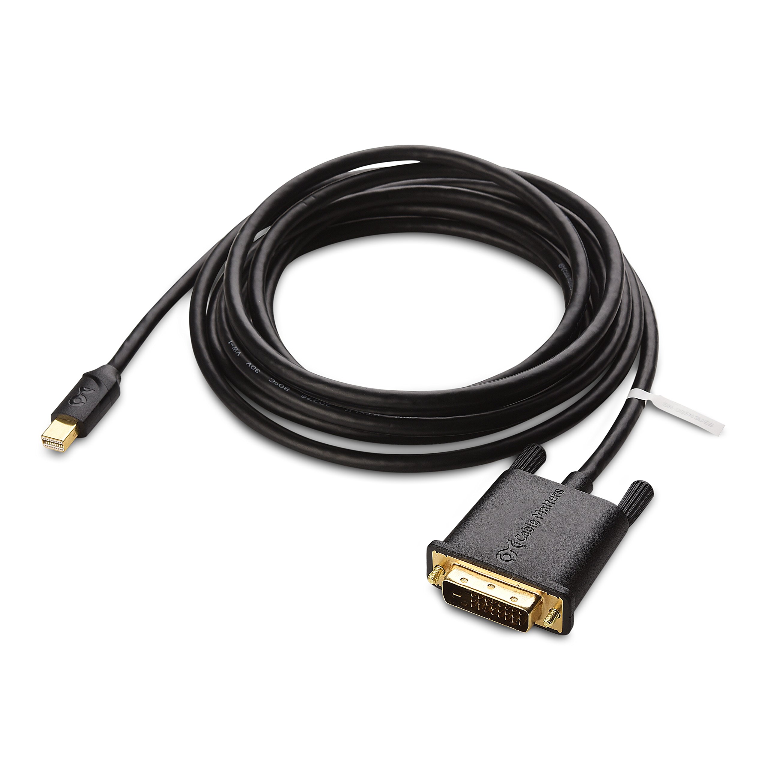 Foto 3 pulgar | Cable Matters De Mini Displayport A Dvi (3 M), Color Negro - Venta Internacional.