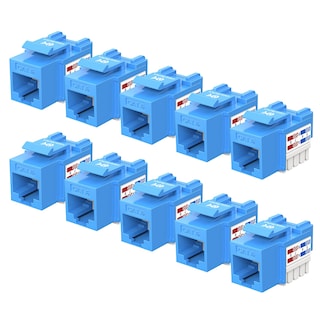 Foto 1 | Keystone Jack Cable Matters Cat6, Paquete De 10 Unidades, Con Certificación Ul, Azul - Venta Internacional.