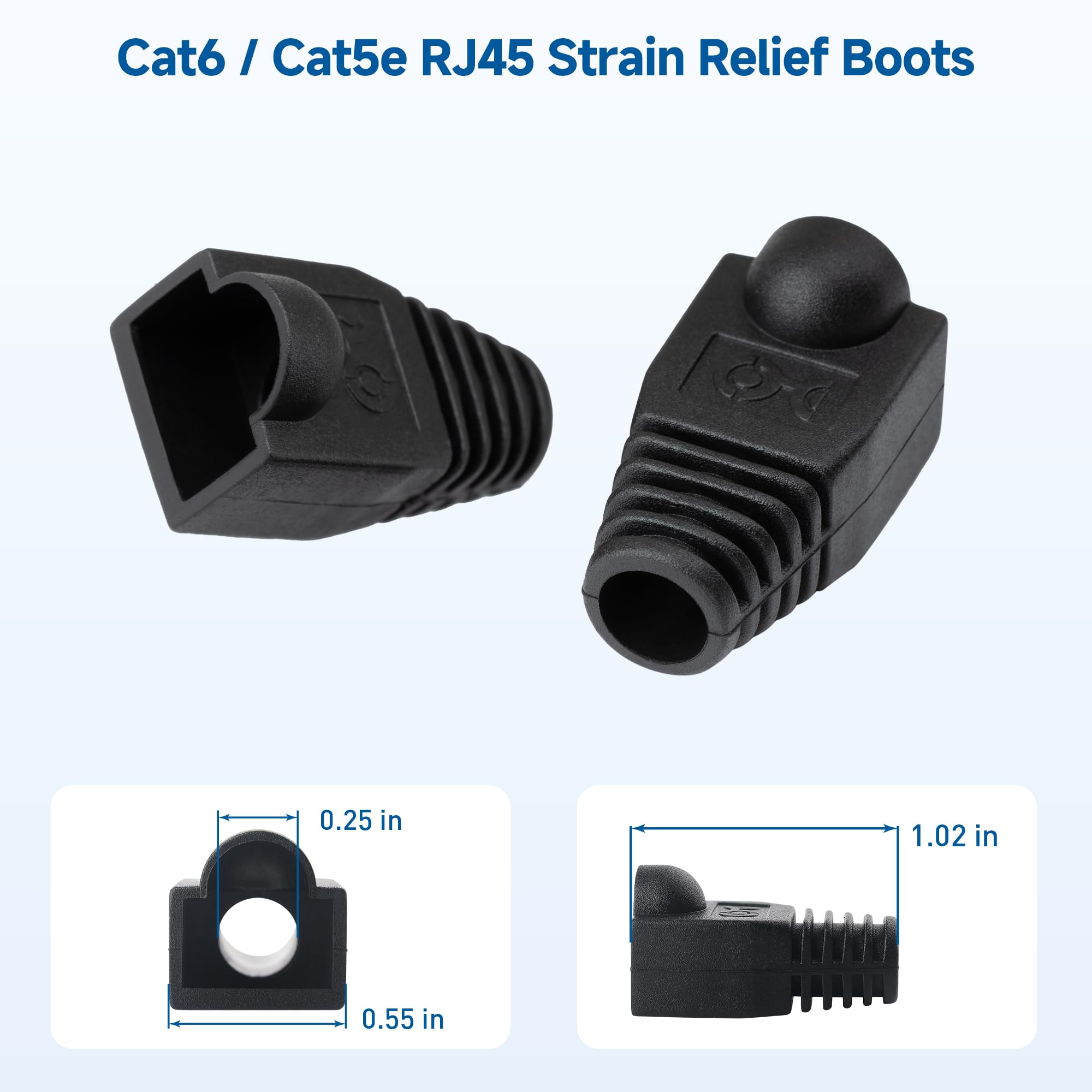 Foto 3 pulgar | Ethernet Strain Relief Boots Cable Matters Cat6/cat5e, Paquete De 200 - Venta Internacional.
