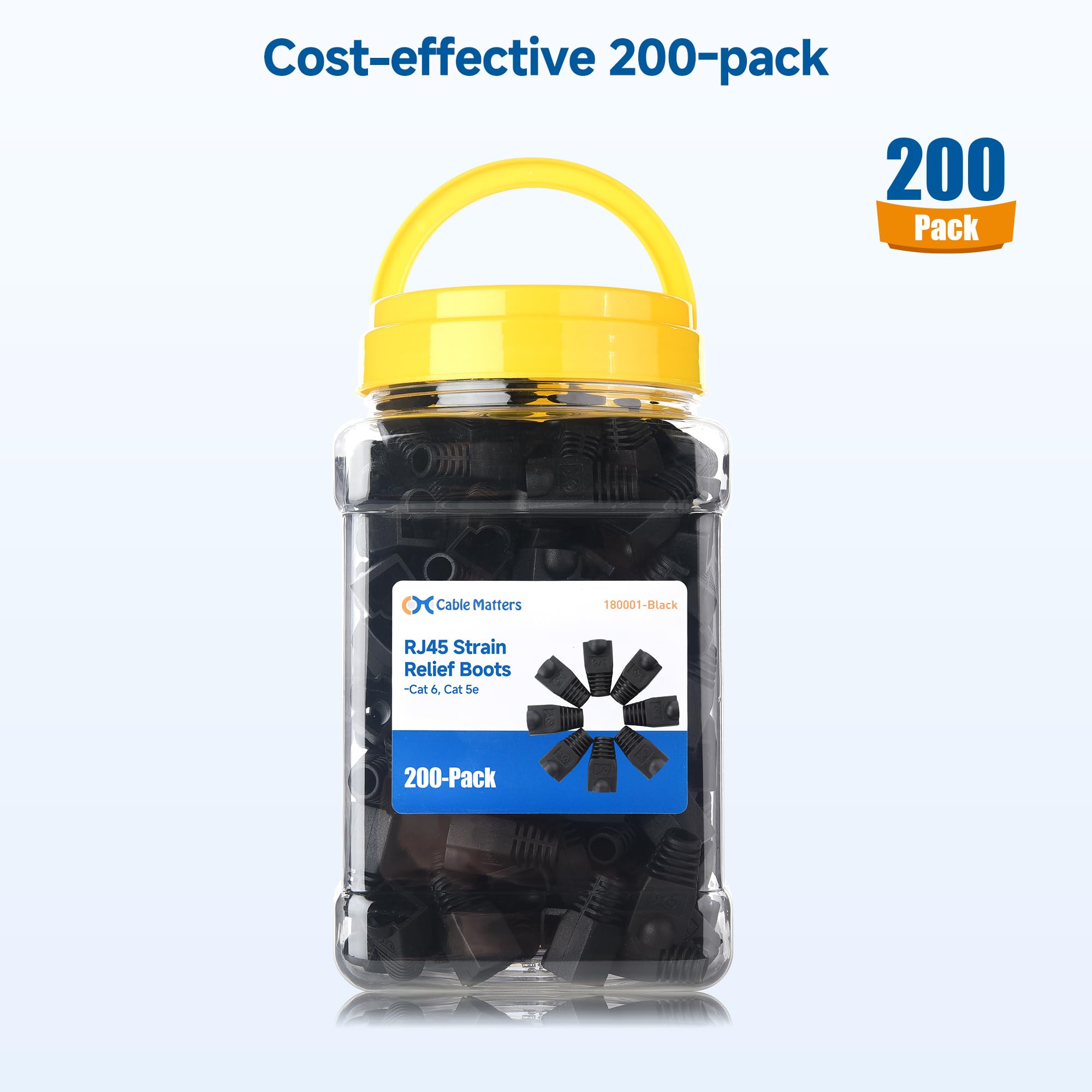 Foto 7 pulgar | Ethernet Strain Relief Boots Cable Matters Cat6/cat5e, Paquete De 200 - Venta Internacional.