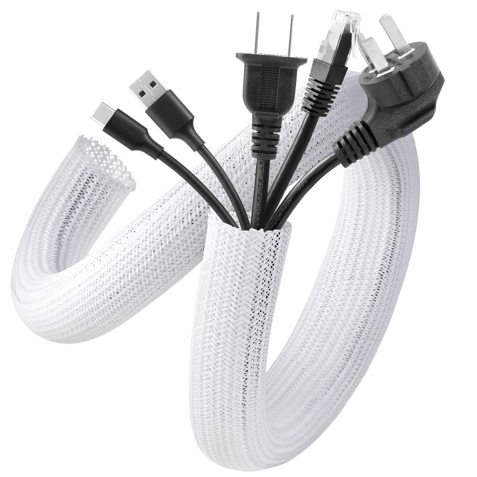 Foto 2 pulgar | Funda Para Cables Agptek, Organizador De Cables, Gestión De Cables, 3 M - Venta Internacional.