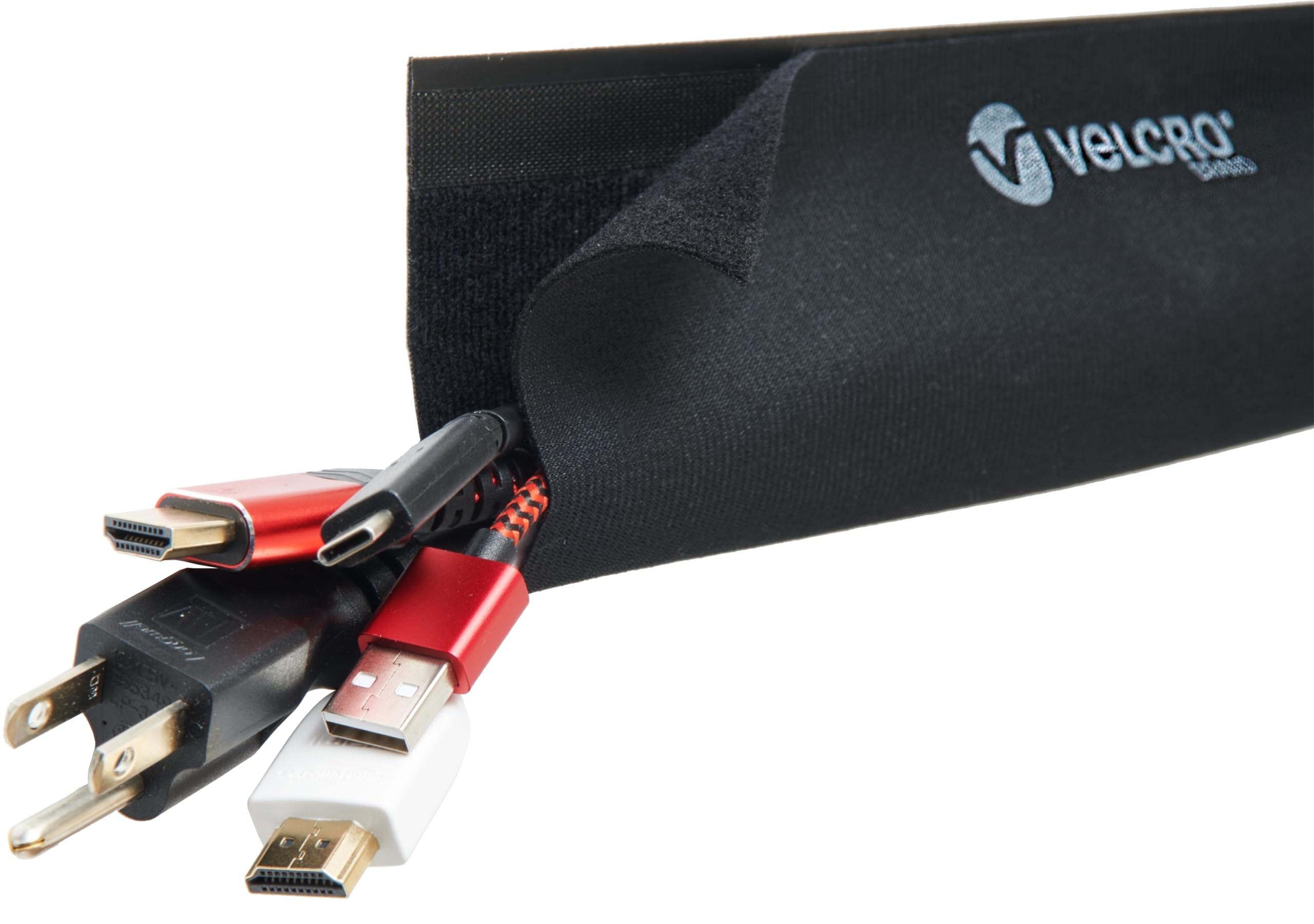 Foto 2 pulgar | Fundas De Alambre Cord Hider, Marca Velcro, 3 M, Cortadas A Medida, Negras - Venta Internacional.