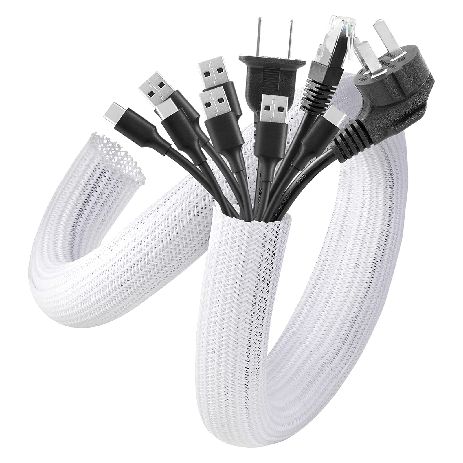Foto 2 pulgar | Funda Para Cables Agptek, Organizador De Cables, Gestión De Cables, 2 M - Venta Internacional.