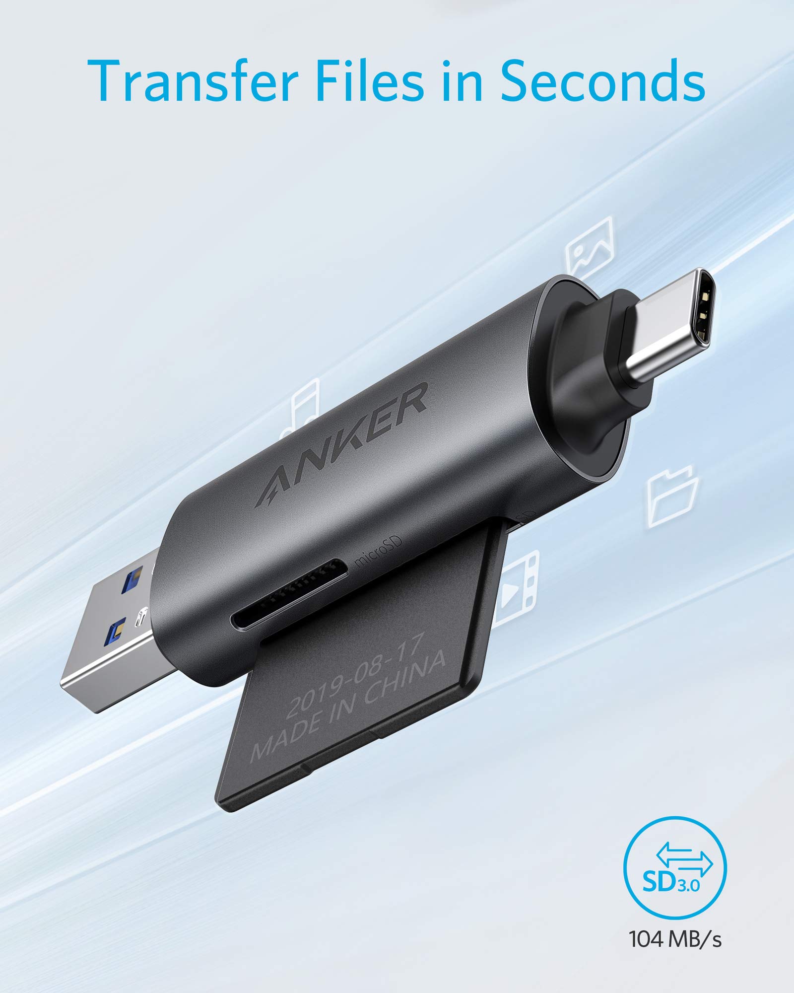 Foto 5 pulgar | Lector De Tarjetas De Memoria Anker Powerexpand+ 2 En 1 Usb-c/usb 3.0 - Venta Internacional.