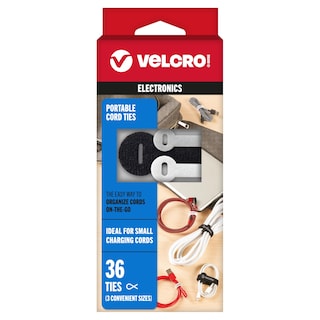 Foto 1 | Lazos Organizadores De Cables, Marca Velcro, Portátiles, Paquete De 36 Unidades, 3 Tamaños - Venta Internacional.
